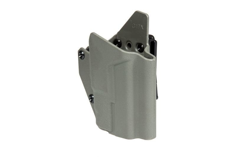Tactical holster for G17 replicas with flashlight - Foliage Green