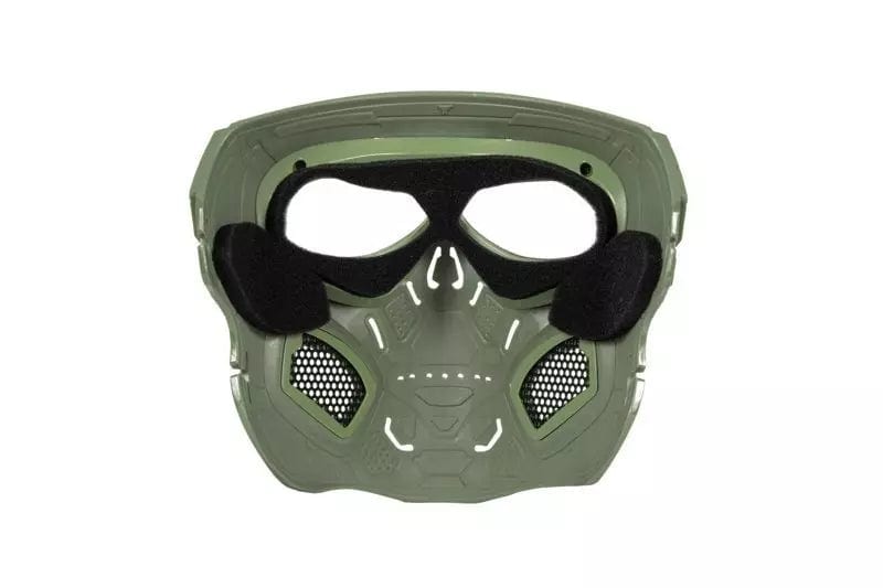 Skull Messenger Mask - olive drab