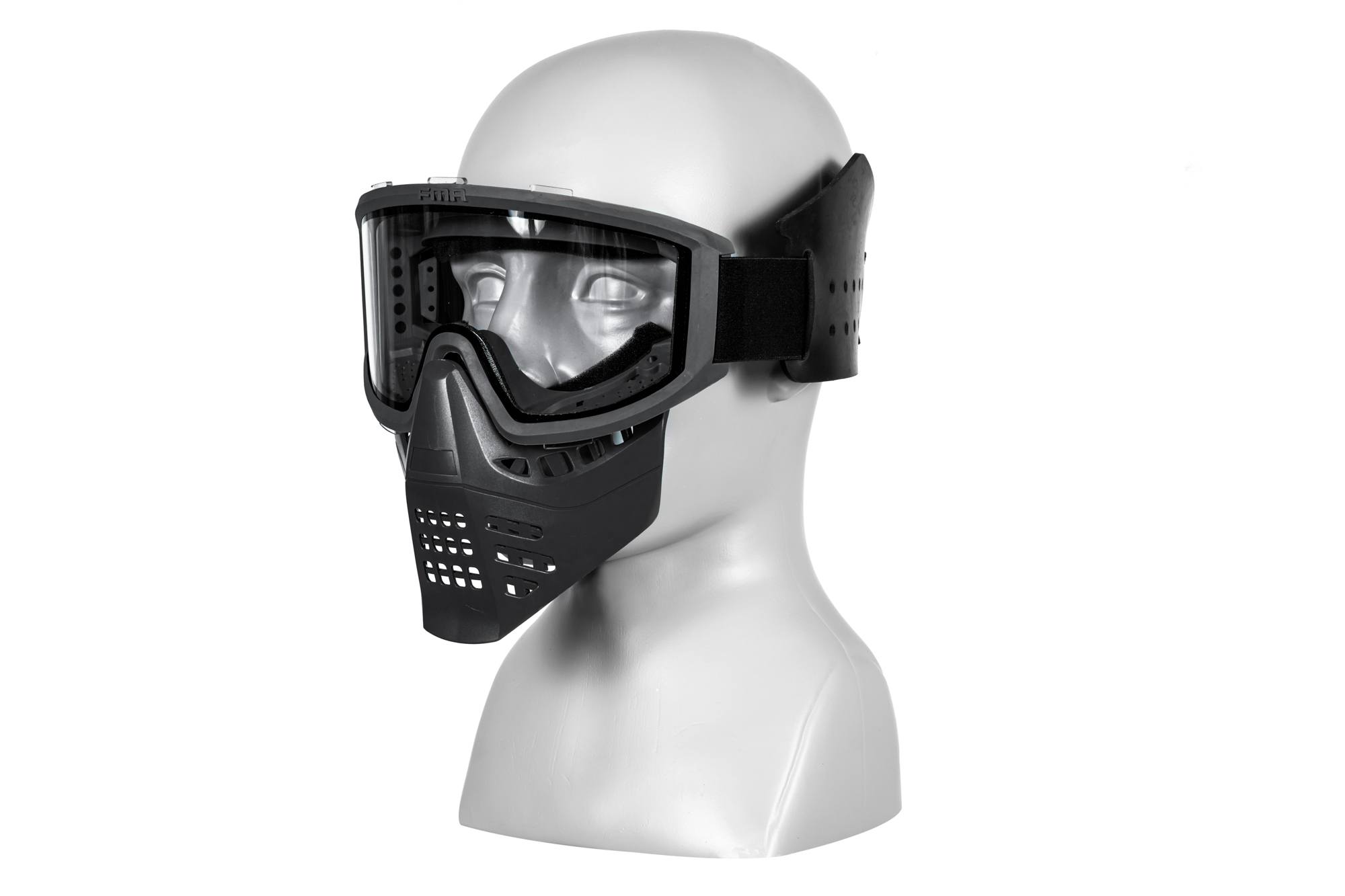 JT Full Face Mask with Goggles - Black