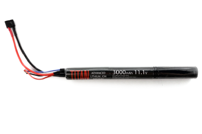 Battery Li-Ion 11.1V 3000mAh Stick (DEANS) by Titan on Airsoft Mania Europe