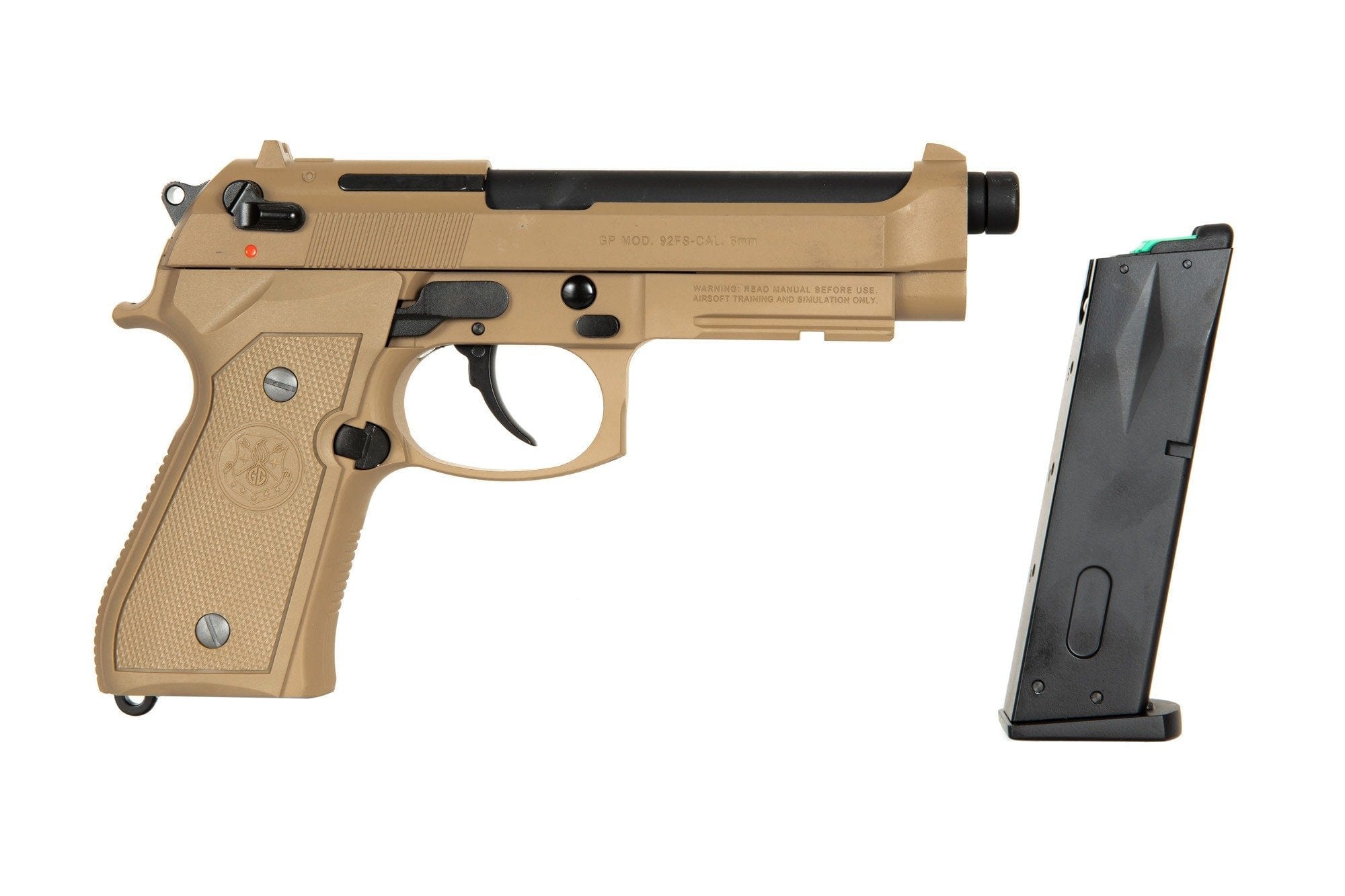 GPM92 GP2 replica pistol - Desert Tan by G&G on Airsoft Mania Europe