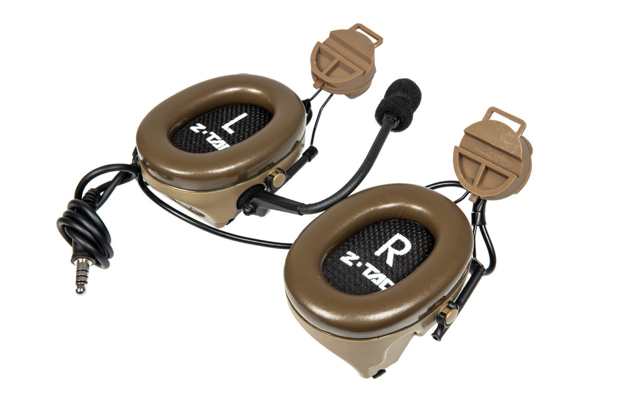 Z152 CII Headset mit Adapter für FAST Helme - Dark Earth