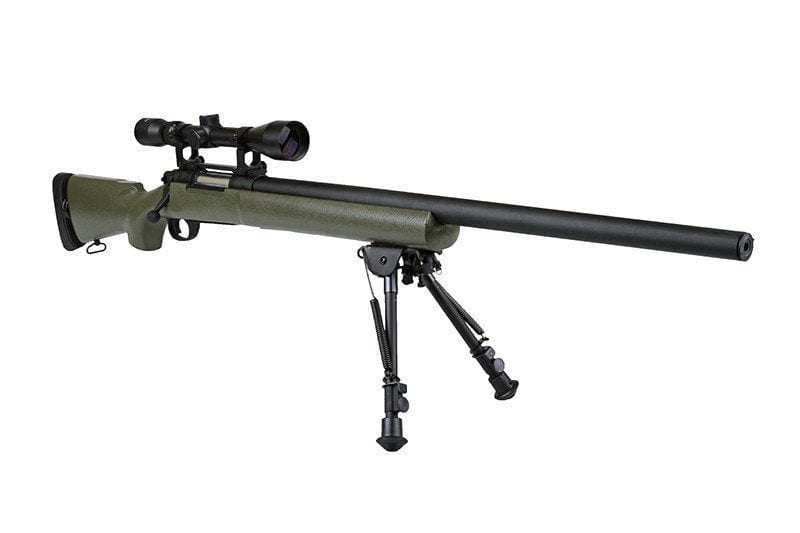 SW-04 Verbessertes M24-Scharfschützengewehr mit Zielfernrohr und Zweibein – oliv