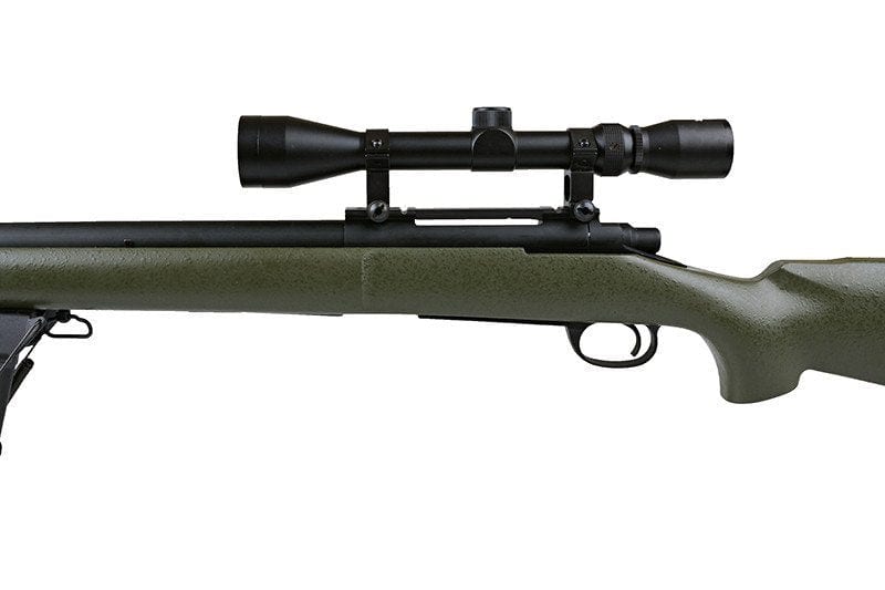 SW-04 Verbessertes M24-Scharfschützengewehr mit Zielfernrohr und Zweibein – oliv