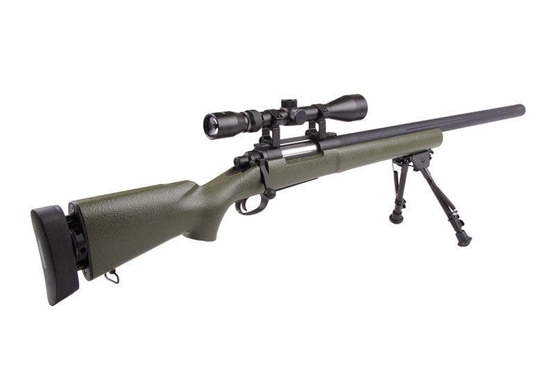 SW-04J Upgraded M24 Army Sniper Rifle with scope and bipod - olive