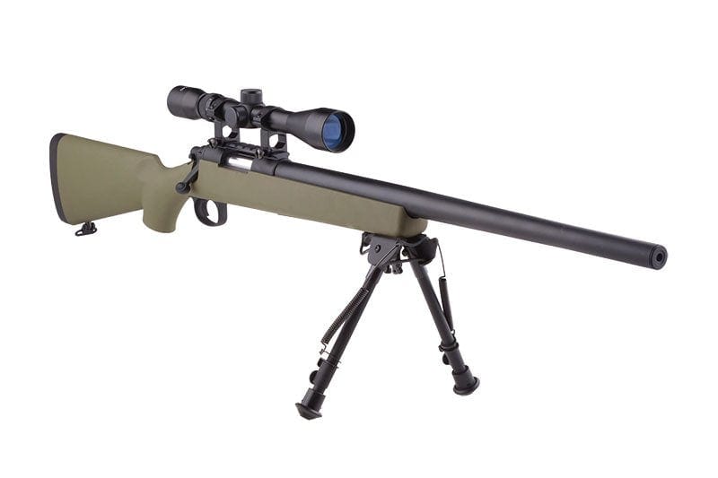 SW-10 Verbessertes VSR-Scharfschützengewehr mit Zielfernrohr und Zweibein – hellbraun