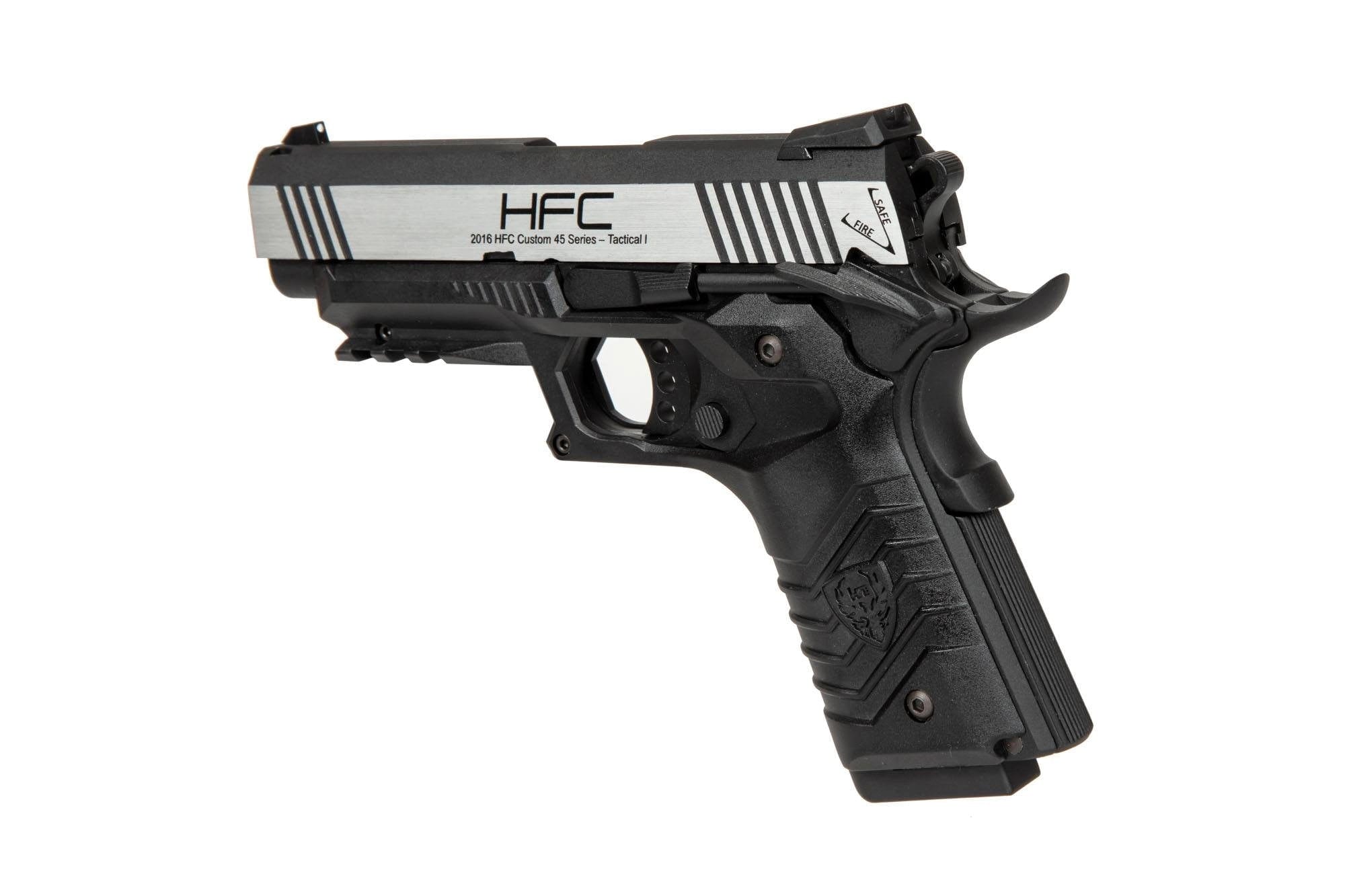 Gas blowback airsoft pistol HG-171 - black and silver