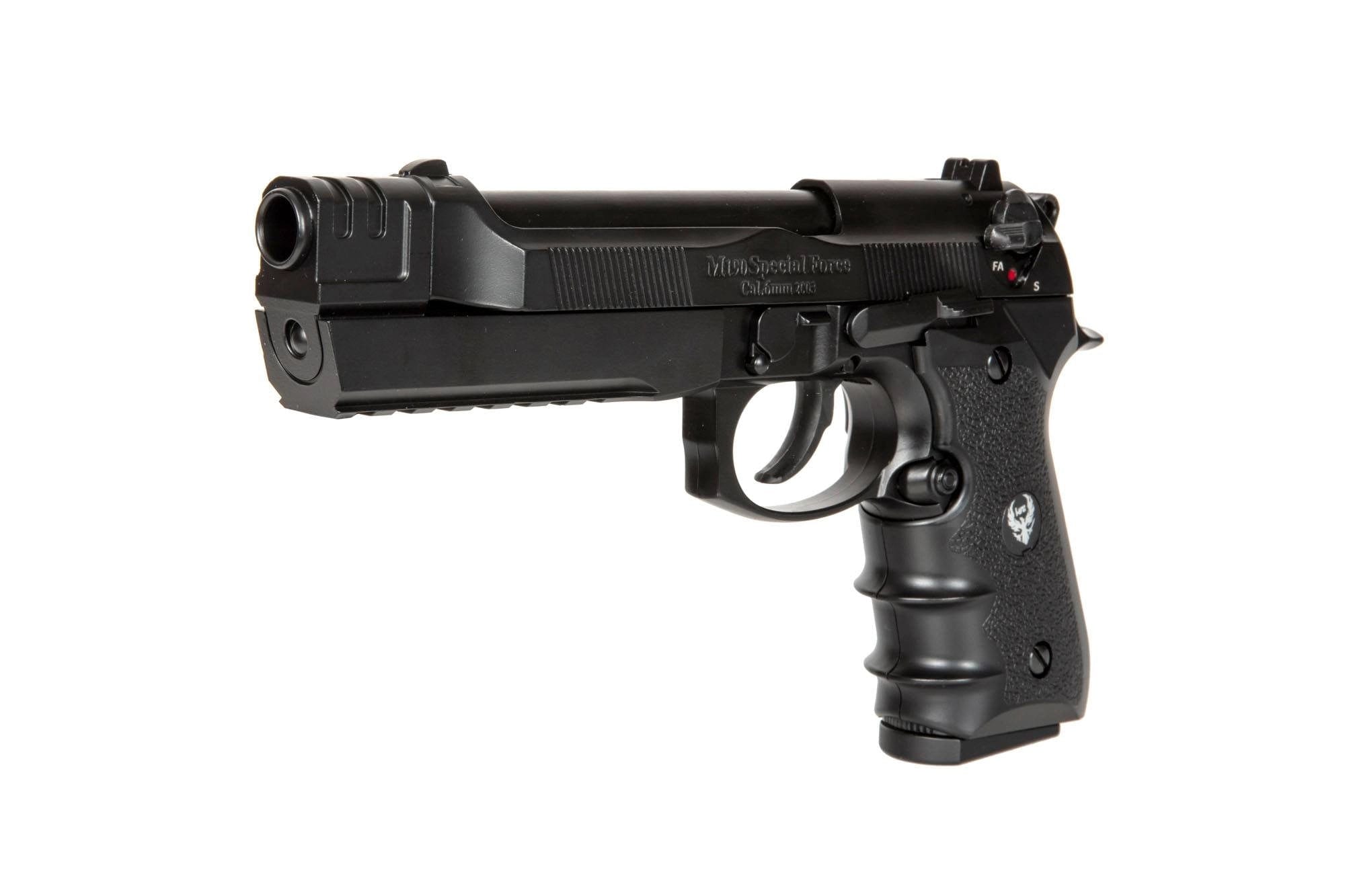 PISTOLA FULL METAL AIRSOFT (HG-199) GAS BLOW BACK CON MALETIN