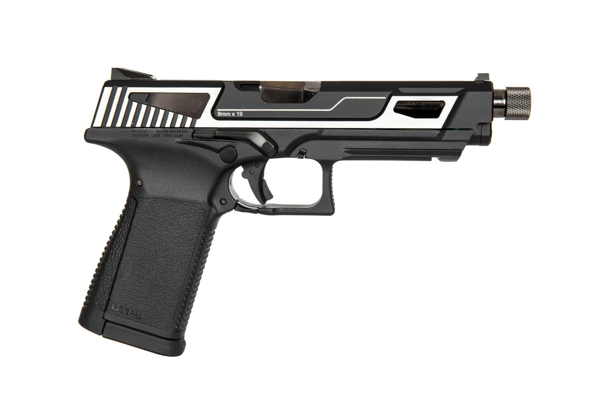 GTP9-MS Pistol Replica - silver by G&G on Airsoft Mania Europe