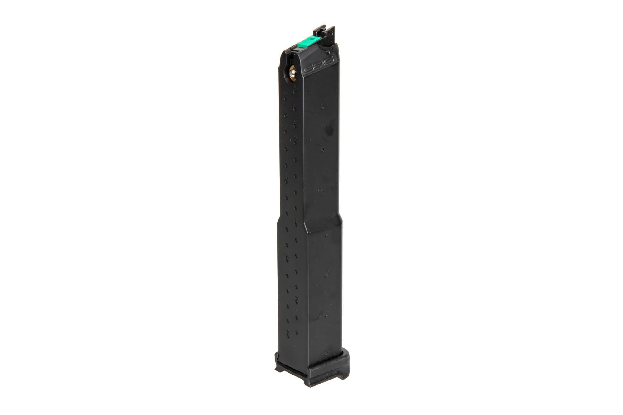 Long Green Gas 50 BB Magazine for GTP9 Replicas by G&G on Airsoft Mania Europe