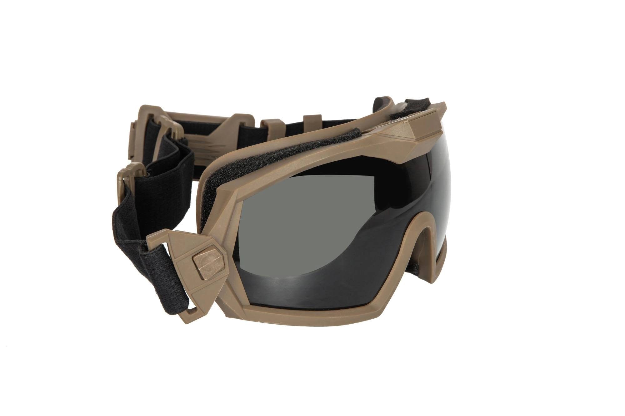 Tactical Goggles with Fan - Tan