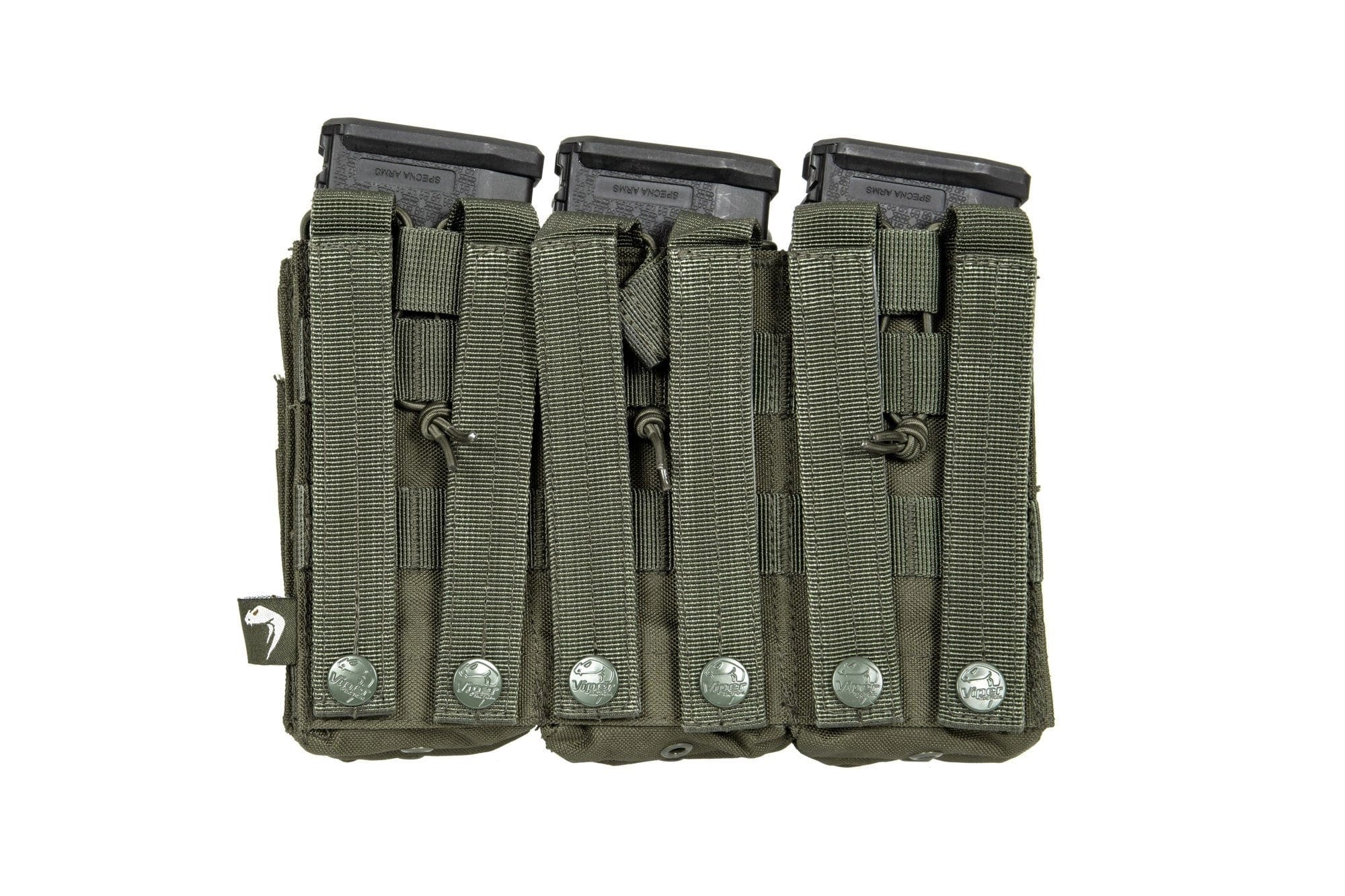 M4/M16 type triple duo magazine pouch - olive