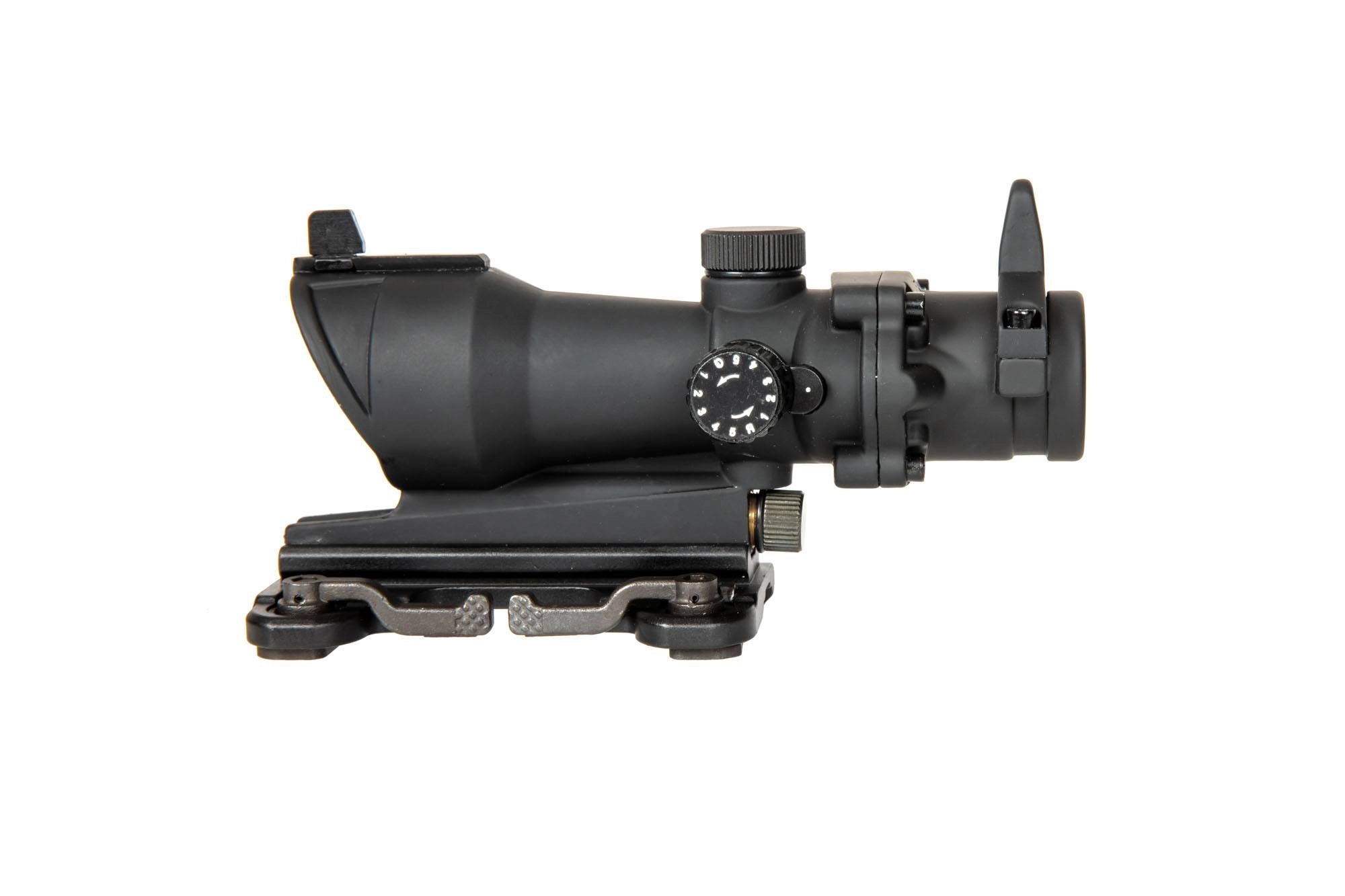 ACOG Style 4x32 Scope Replica with Lighting and QD Mount - Black-2