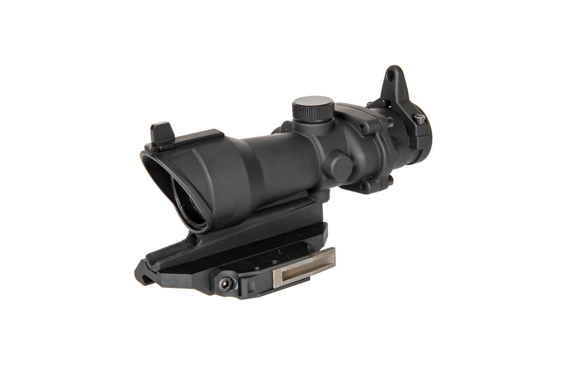 ACOG Style 4x32 Scope Replica with Killflash Cover and QD V2 Mount - Black