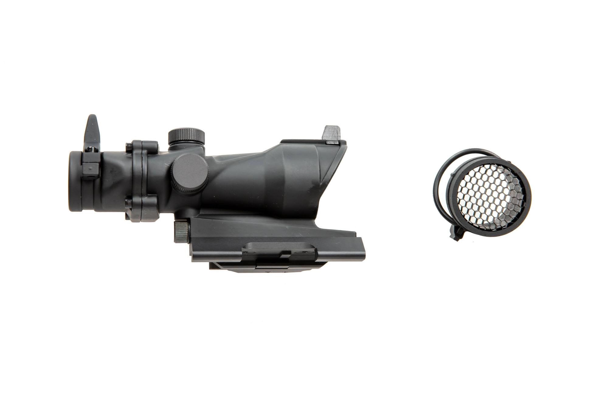 ACOG Style 4x32 Scope Replica with Killflash Cover, Lighting and QD V2 Mount - Black-2