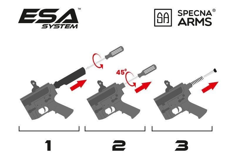 C25 SA-CORE-X ™ ASR ™ Carbine Replica - Black by Specna Arms on Airsoft Mania Europe