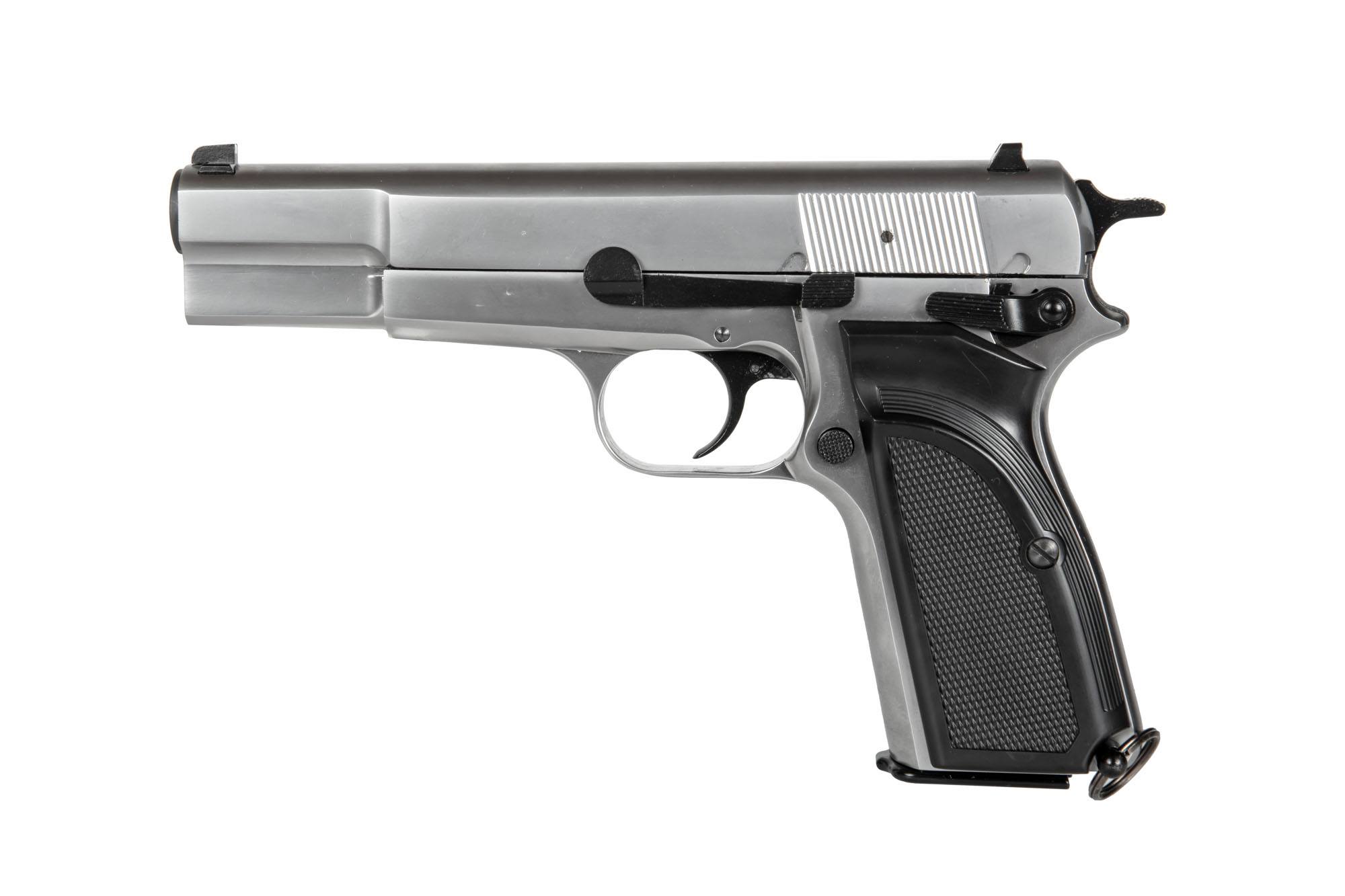 Replika pistoletu Browning Hi Power MK III - Srebrny