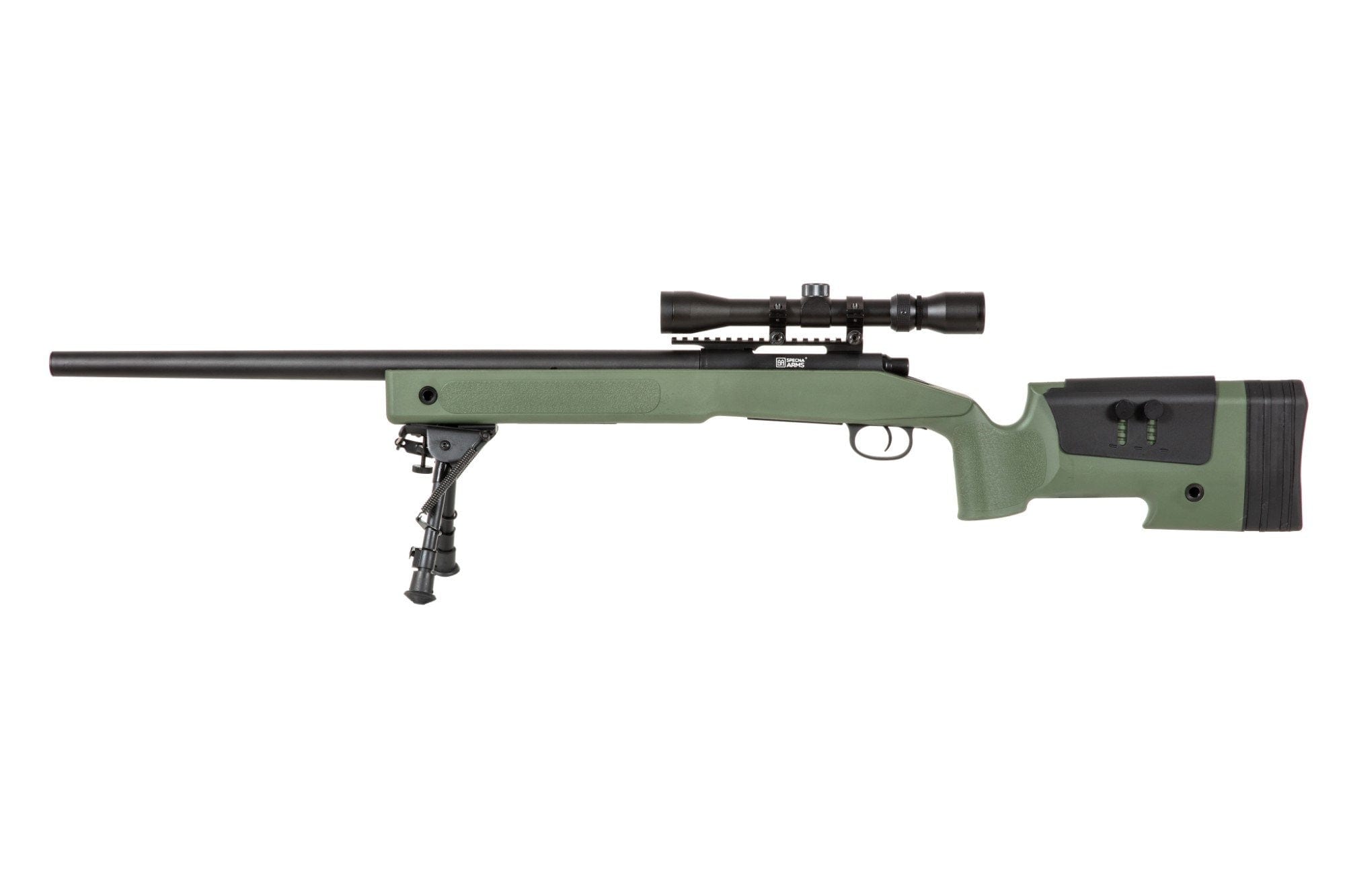 SA-S02 CORE™ High Velocity Sniper Rifle Replica with Scope and Bipod - olive