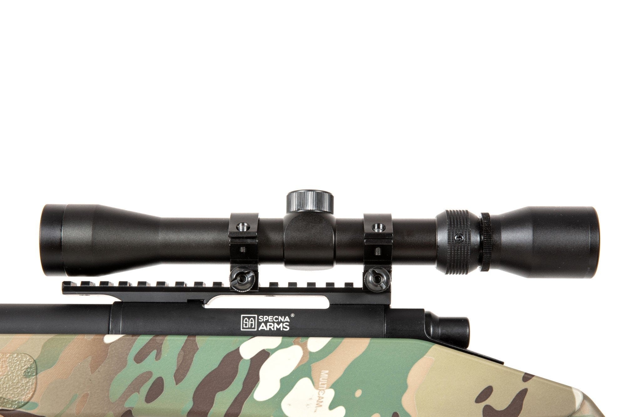 Sniper airsoft sA-S03 CORE™ High Velocity Selector Scope avec lunette et  bipied - noir
