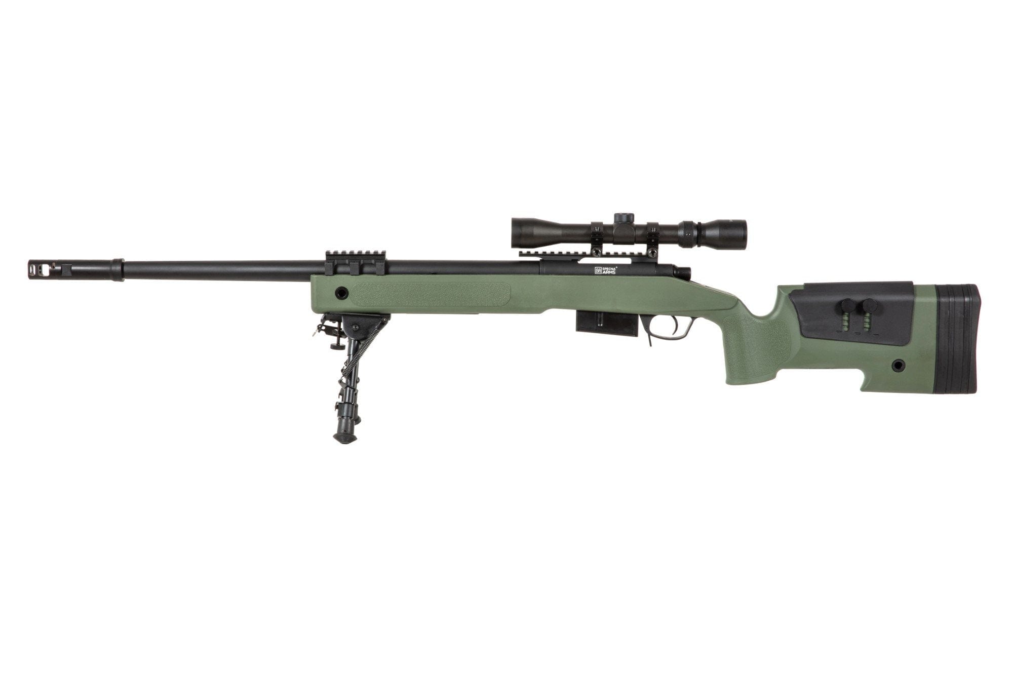SA-S03 CORE™ High Velocity Sniper Rifle Replica with Scope and Bipod - olive