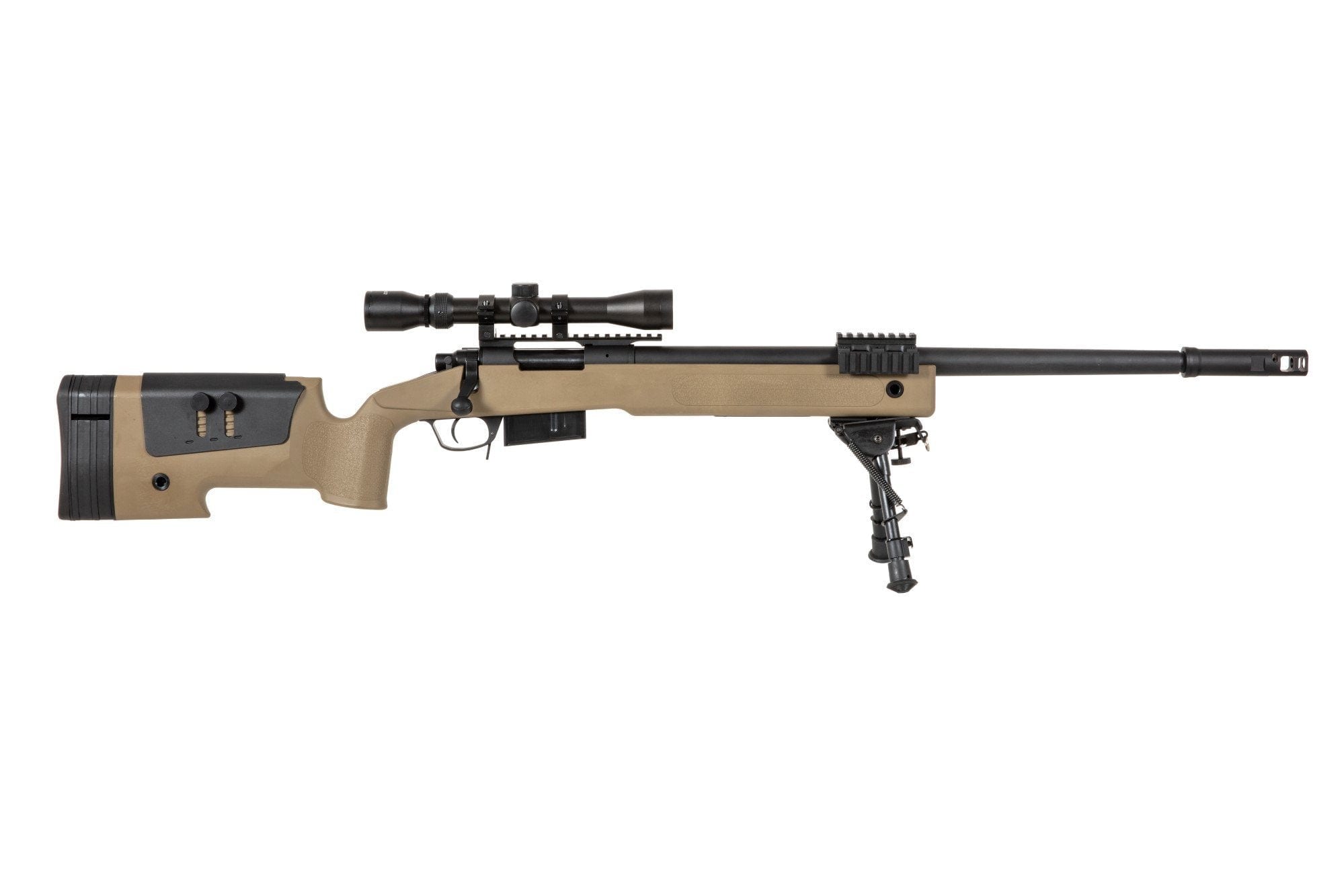 SA-CORE ™ S03 High Velocity Replica Sniper Rifle with Scope and Bipod - Tan by Specna Arms on Airsoft Mania Europe