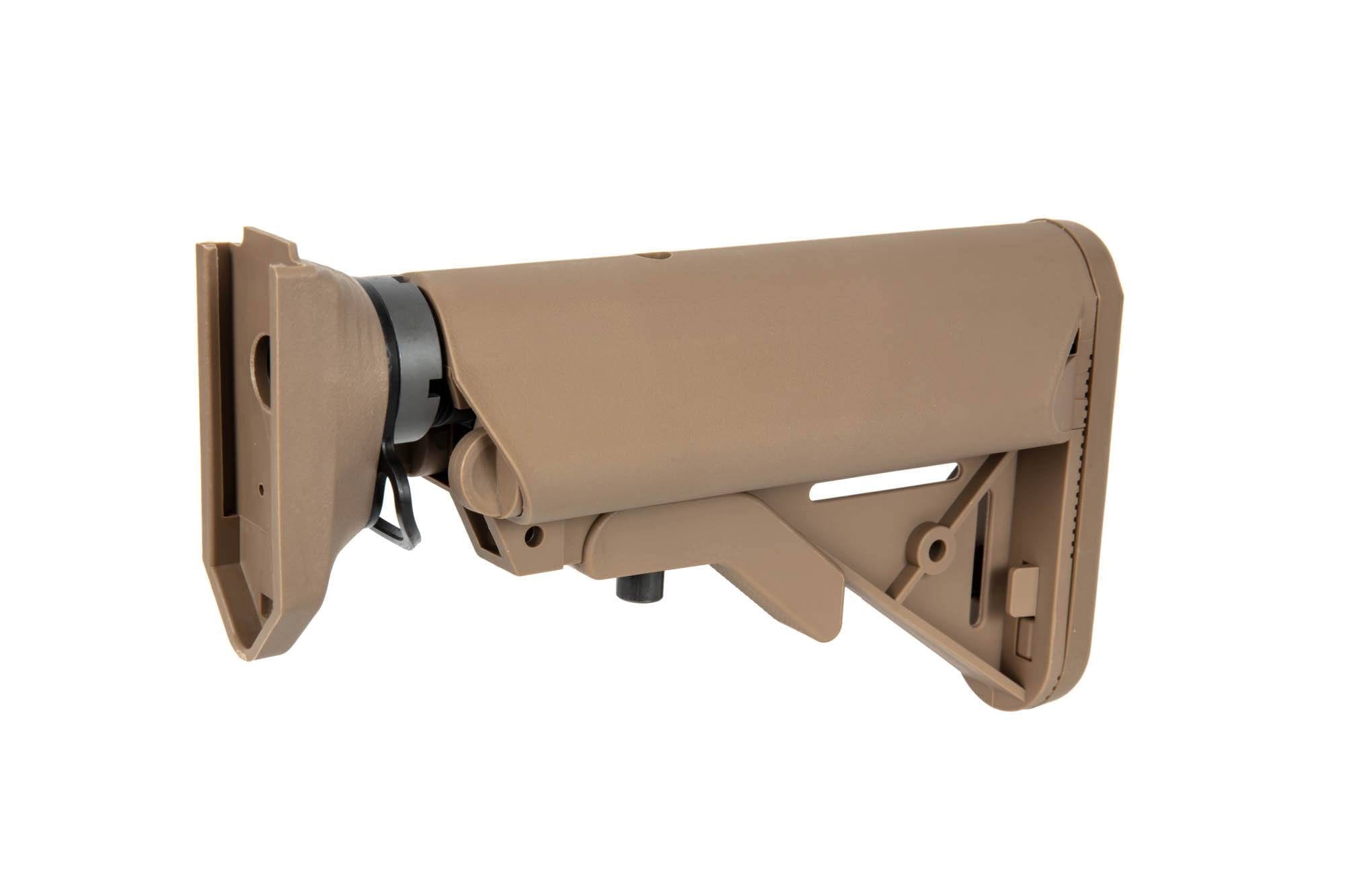 AR15 stock with adaptor for WE SCAR replicas - tan