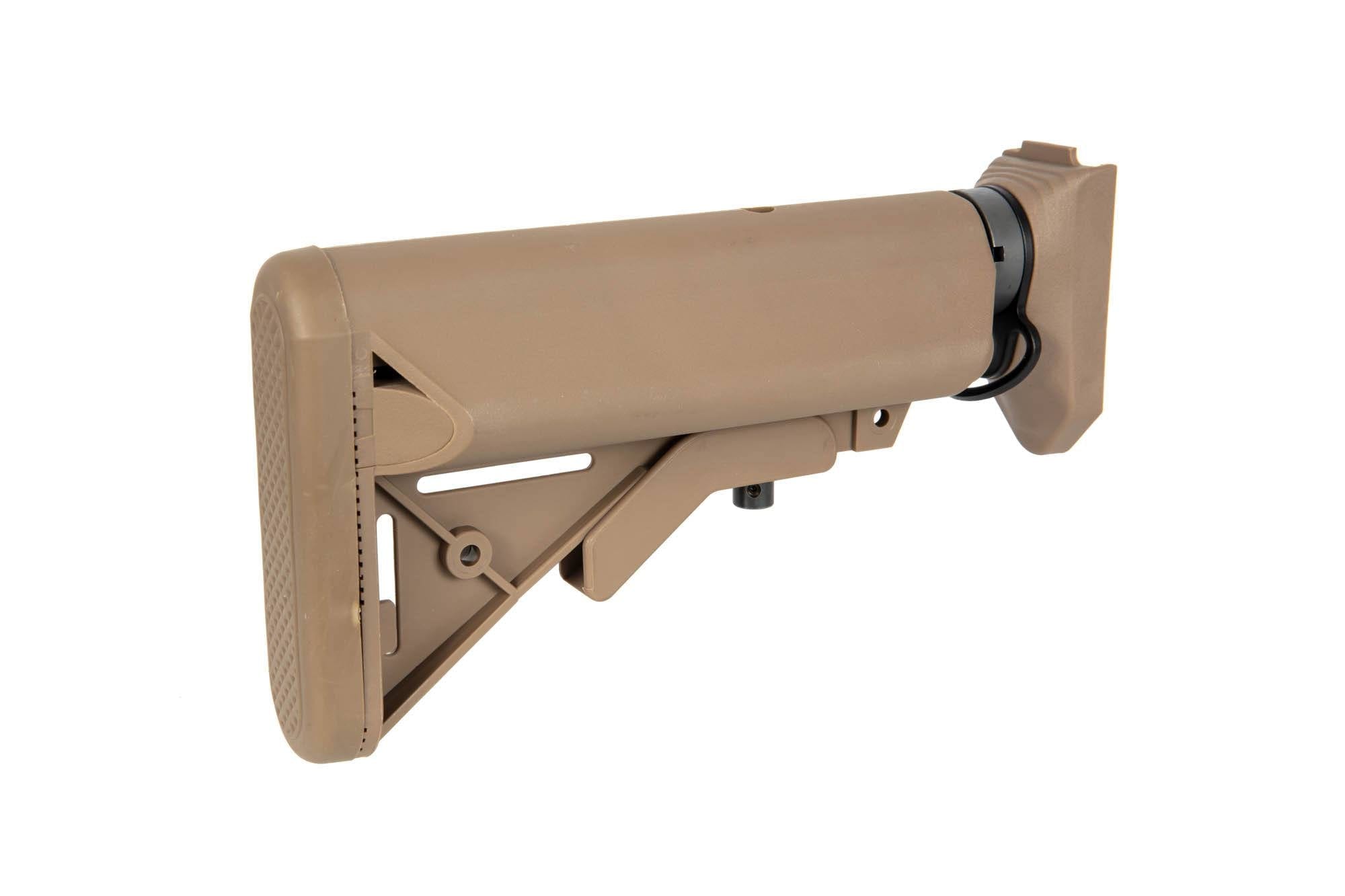 AR15 stock with adaptor for WE SCAR replicas - tan by WE on Airsoft Mania Europe