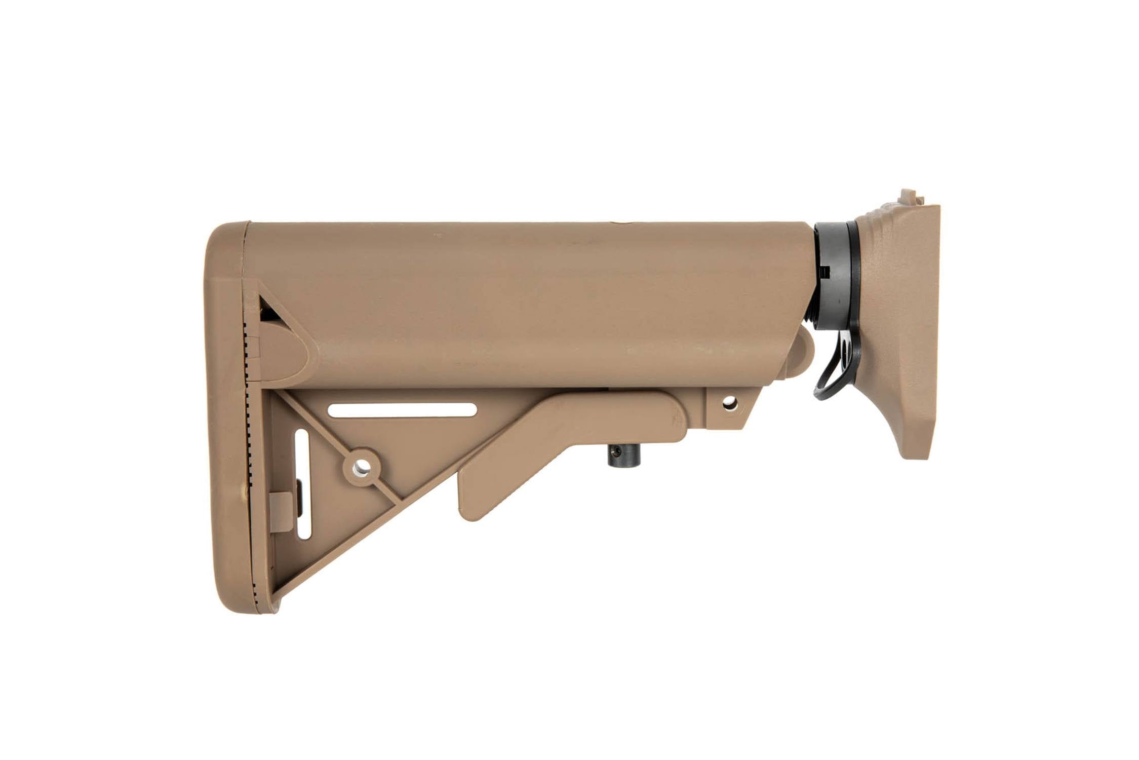 AR15 stock with adaptor for WE SCAR replicas - tan by WE on Airsoft Mania Europe