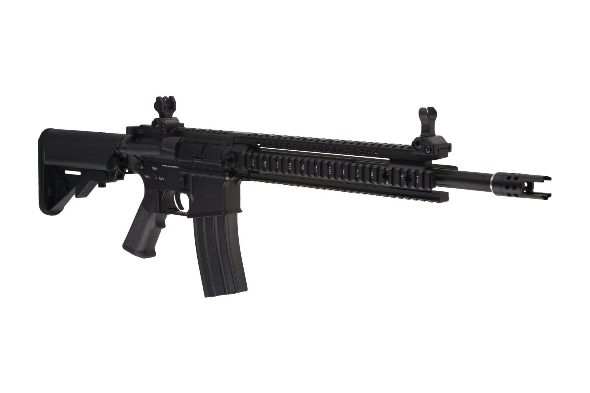 SA-ONE ™ A02 SAEC ™ TITAN ™ V2 Custom Carbine Replica - Black by Specna Arms on Airsoft Mania Europe
