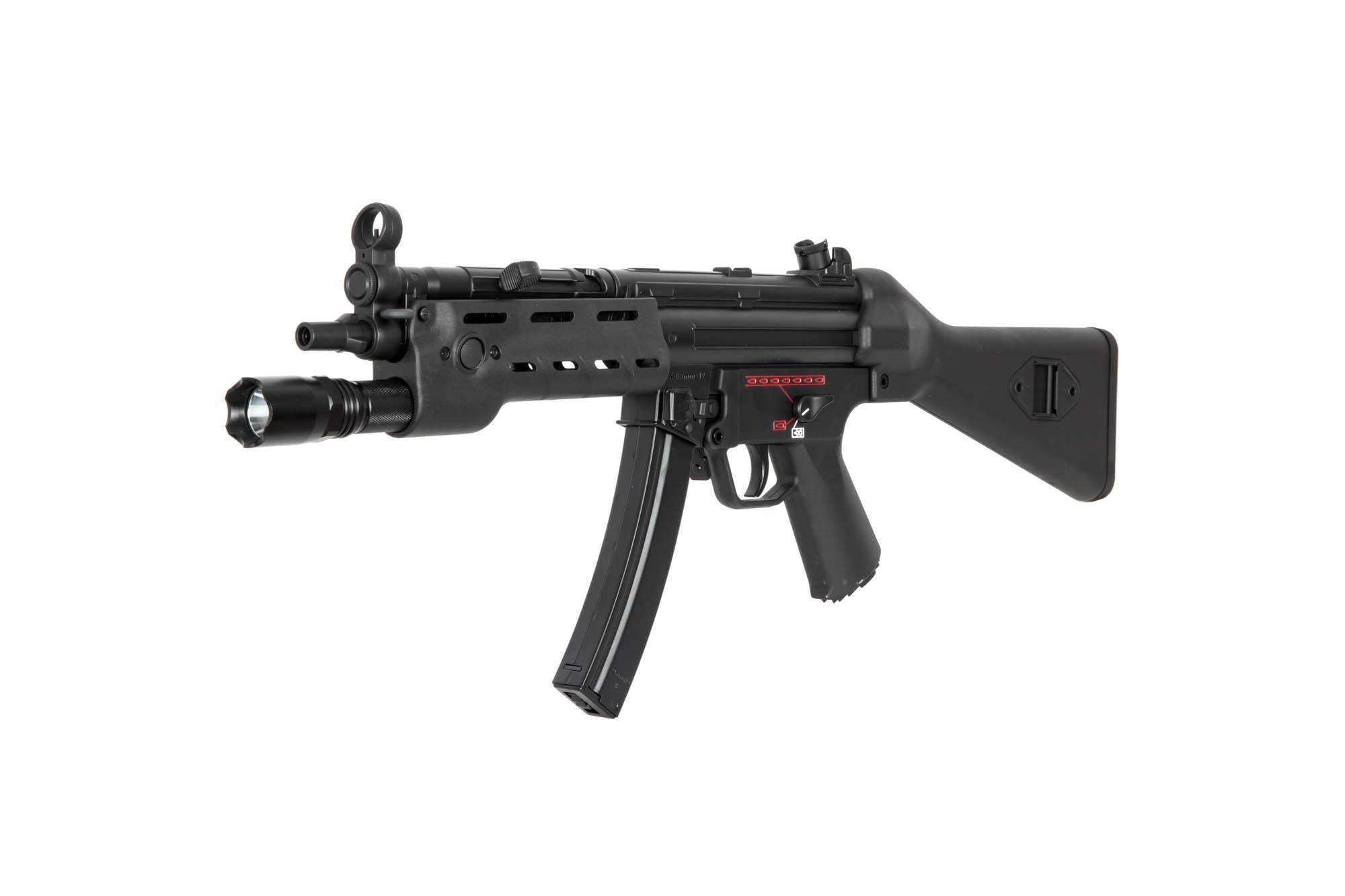 CES A4 Submachine Gun with flashlight by ICS on Airsoft Mania Europe
