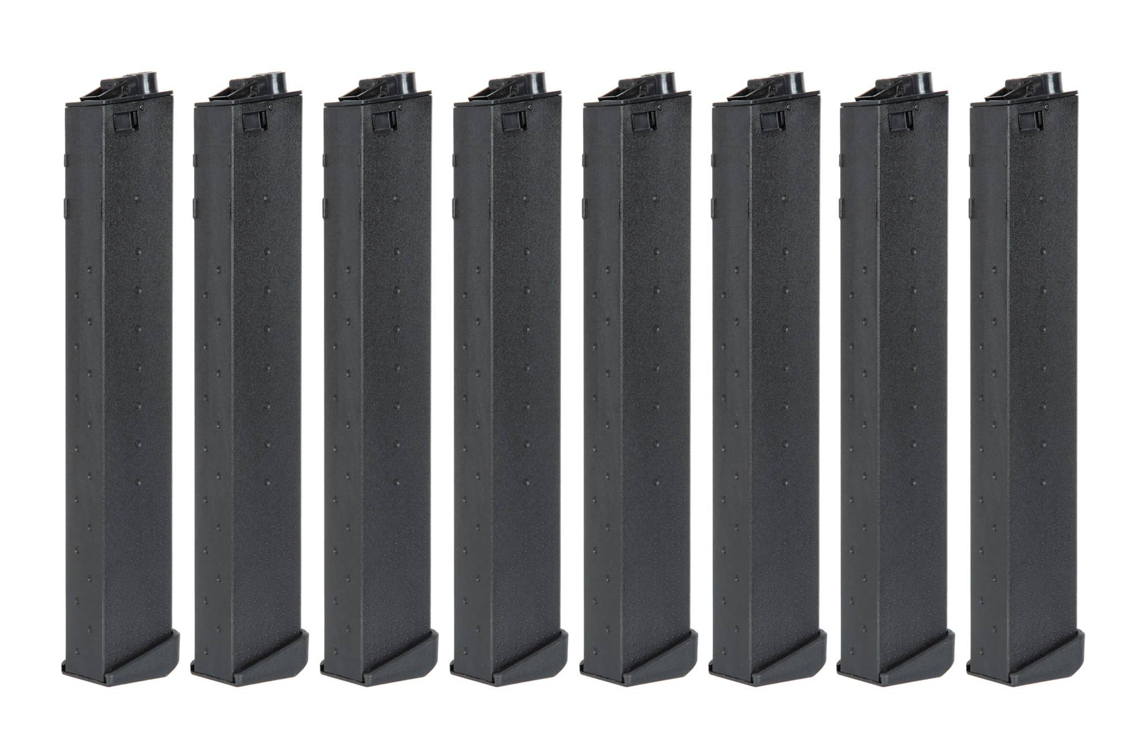 Set of 8pcs 330rd hi-cap magazine for PDW9 by ICS on Airsoft Mania Europe