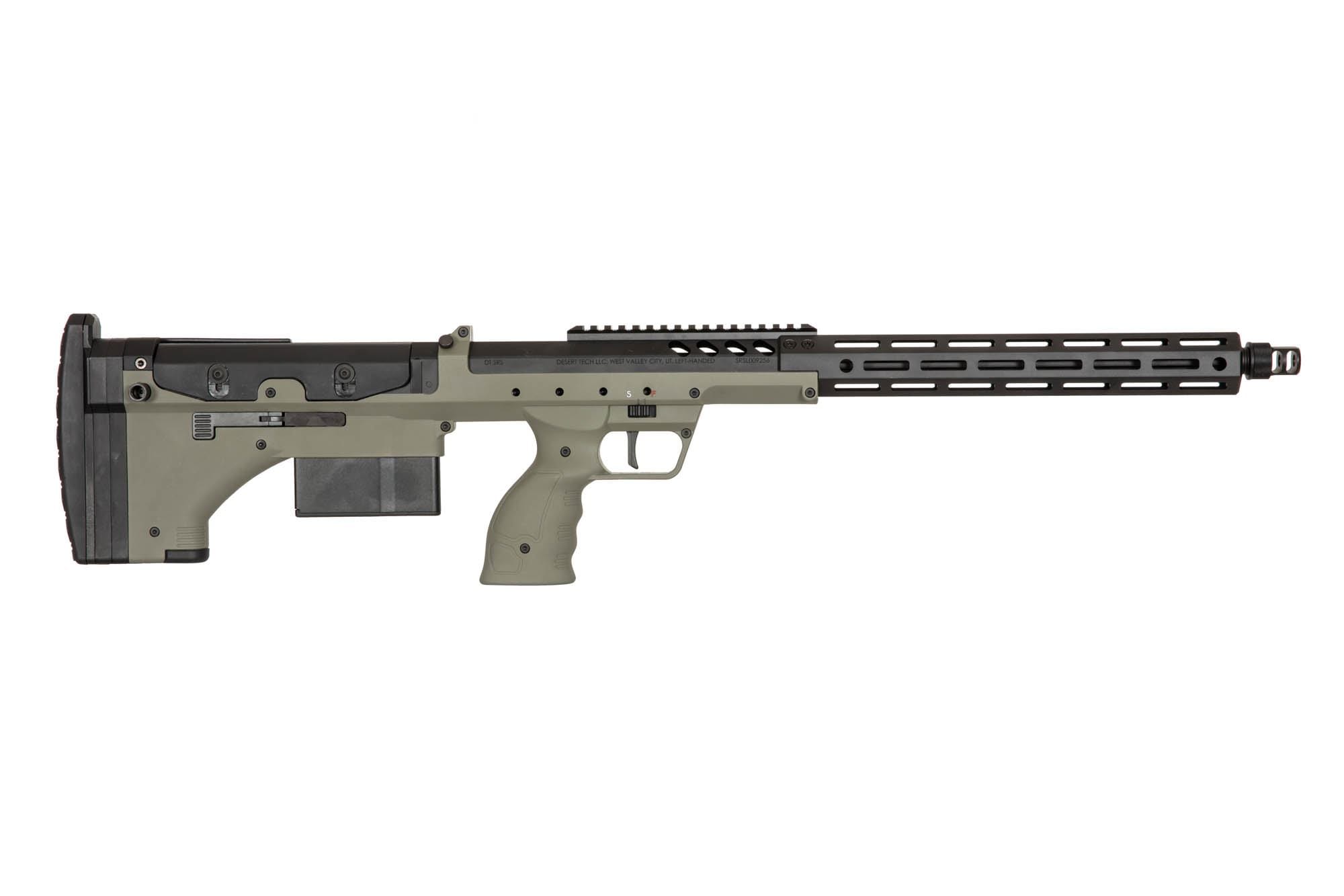 Desert Tech SRS-A2/M2 22” Sniper Rifle (Left-Handed) Olive Drab by Silverback Airsoft on Airsoft Mania Europe