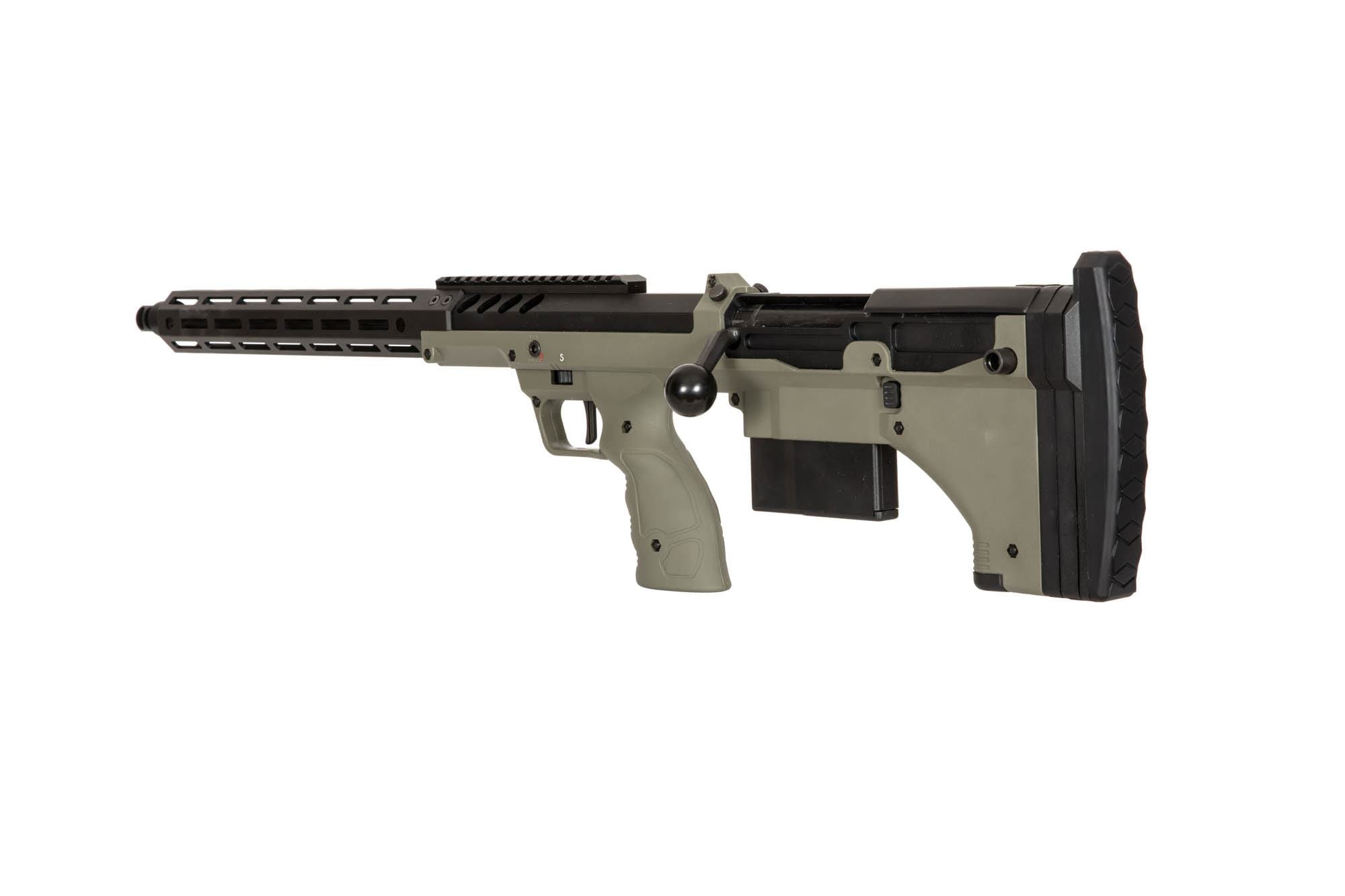 Desert Tech SRS-A2/M2 22” Sniper Rifle (Left-Handed) Olive Drab by Silverback Airsoft on Airsoft Mania Europe