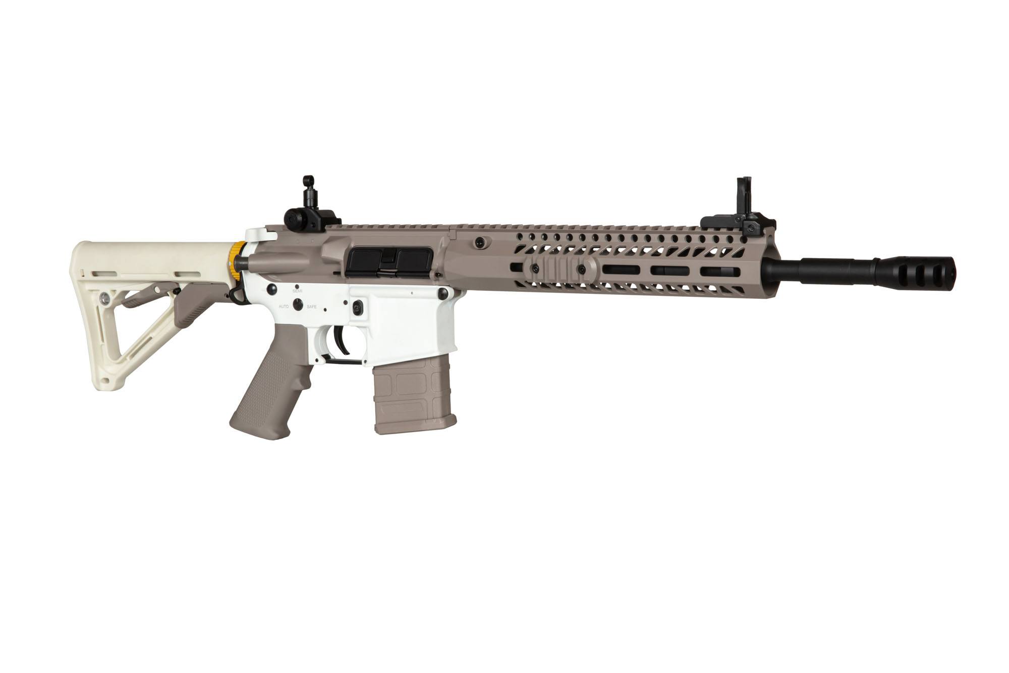 Carabine AR15 blanche et DE (AR081A)