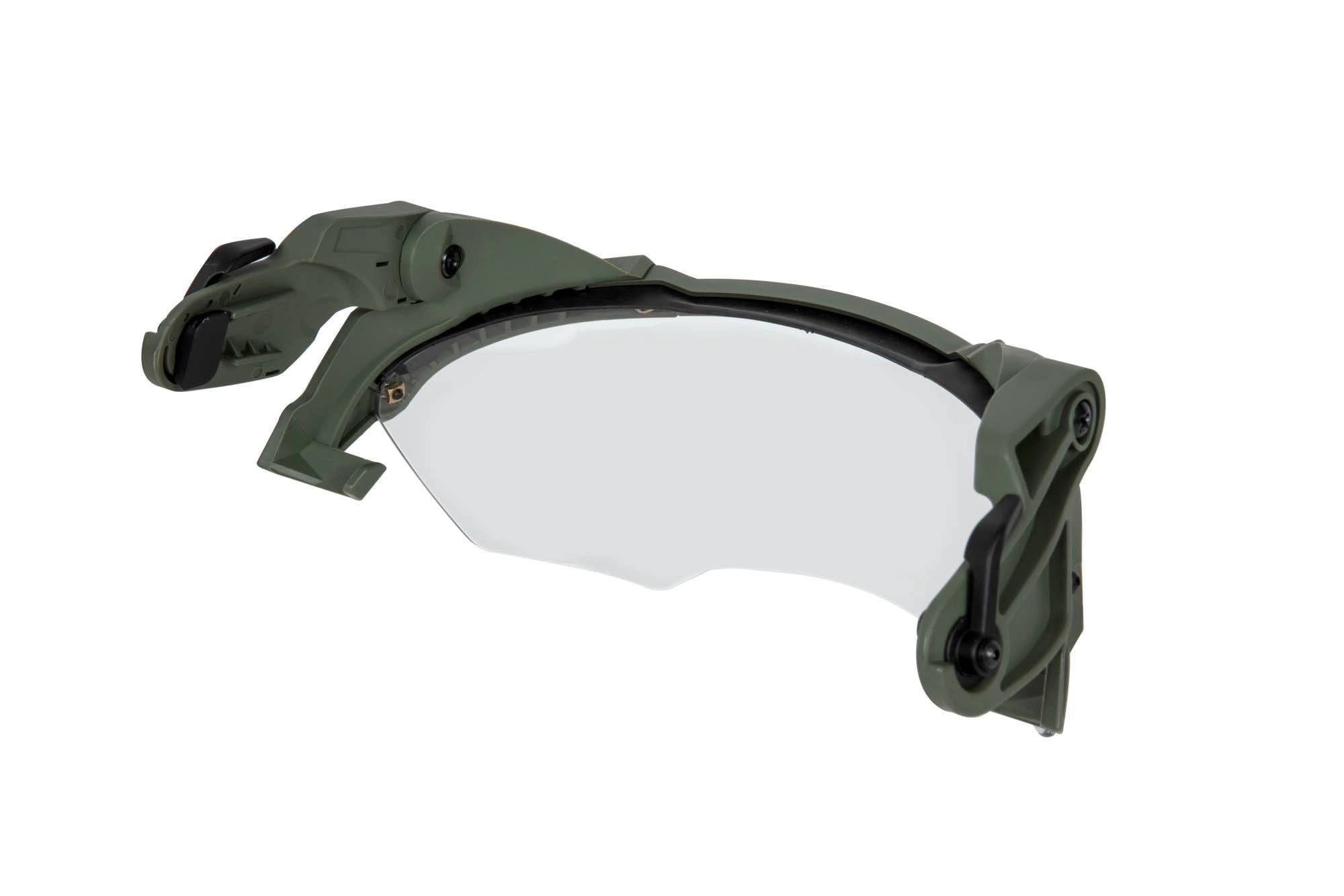 Schutzbrille / Visier für Helme vom Typ FAST - oliv