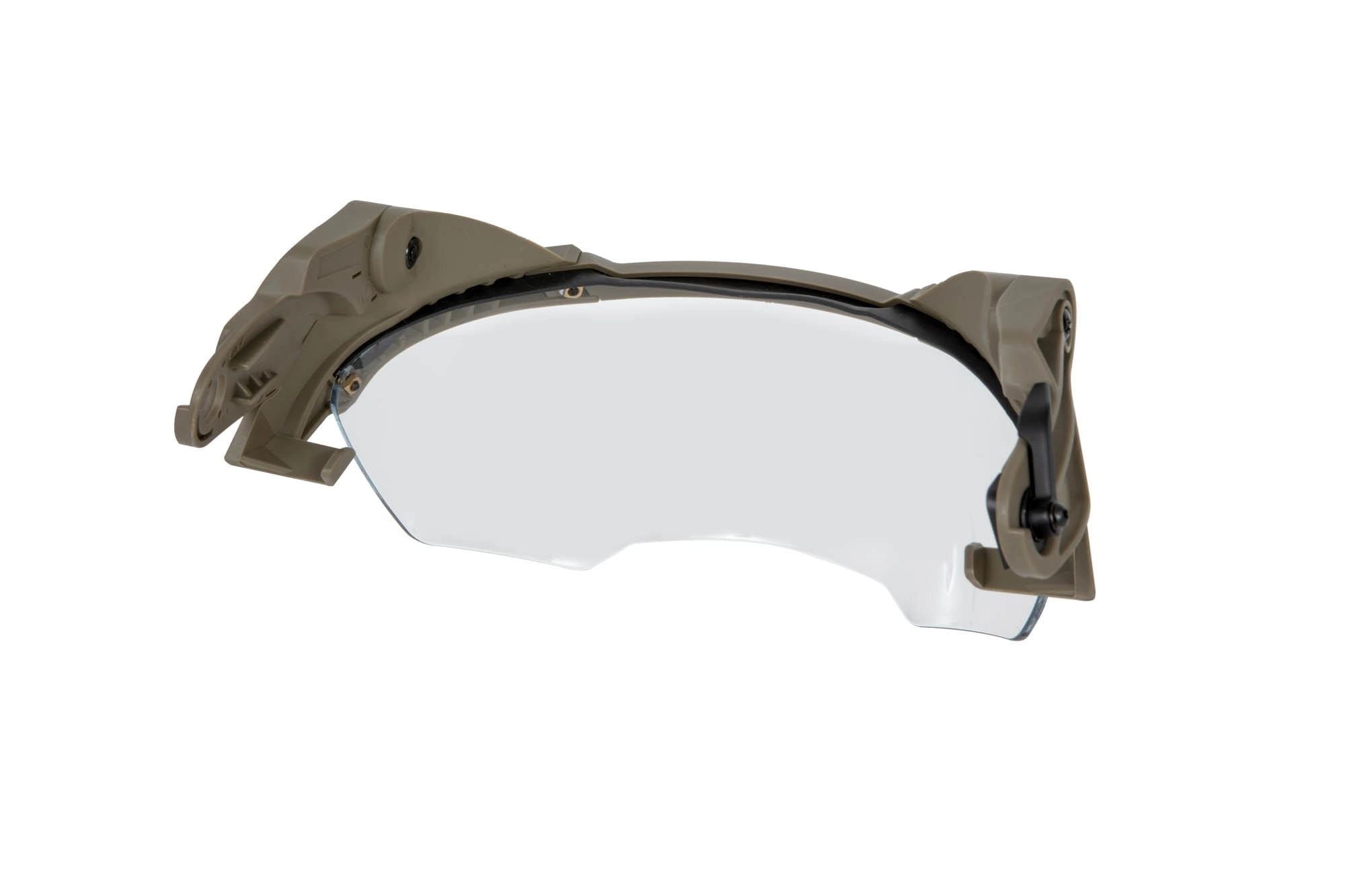 Schutzbrille / Visier für Helme vom Typ FAST - hellbraun