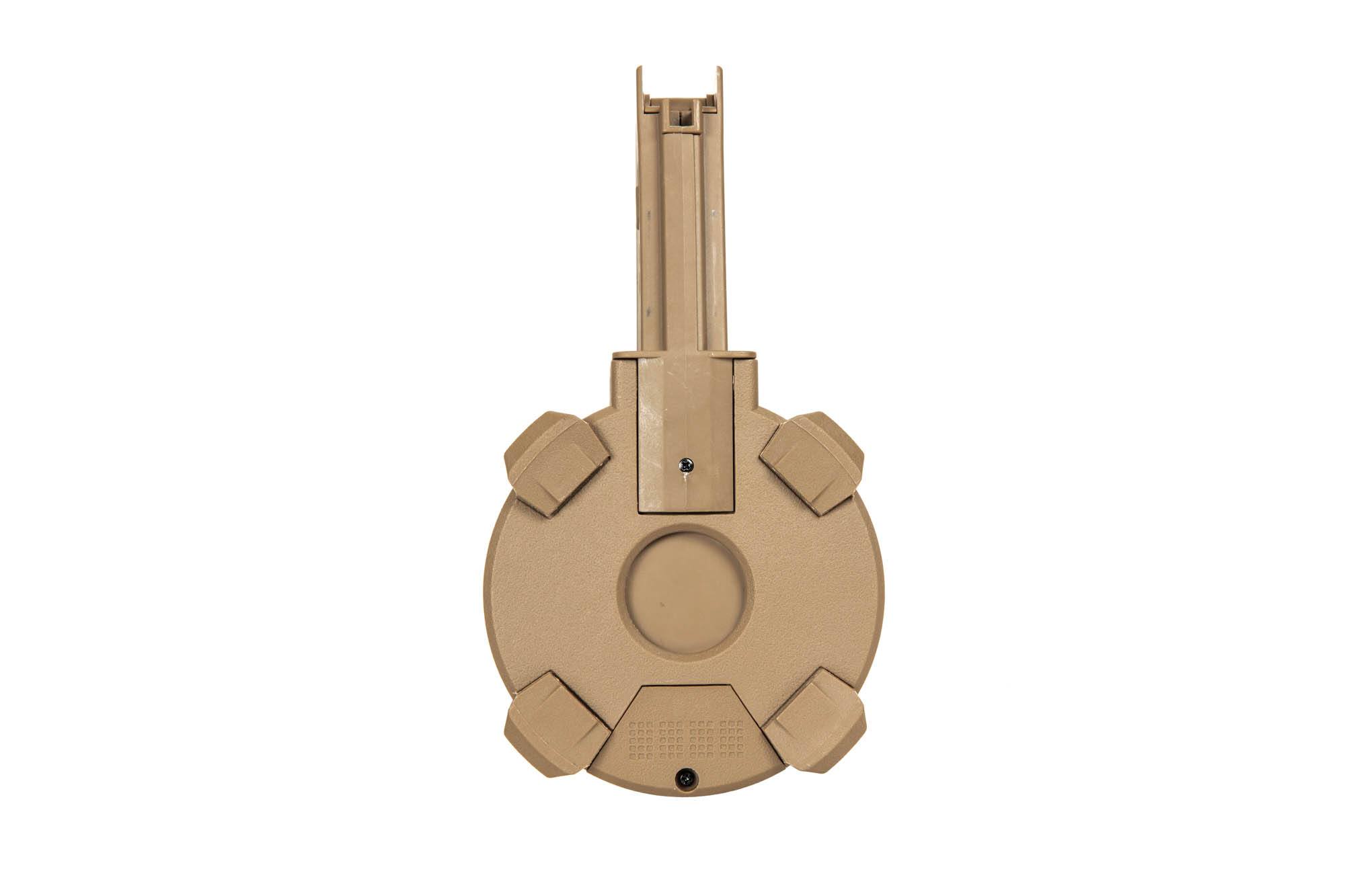 1400rd Electric Drum Magazine for M4/M16 replicas - tan by A&K on Airsoft Mania Europe