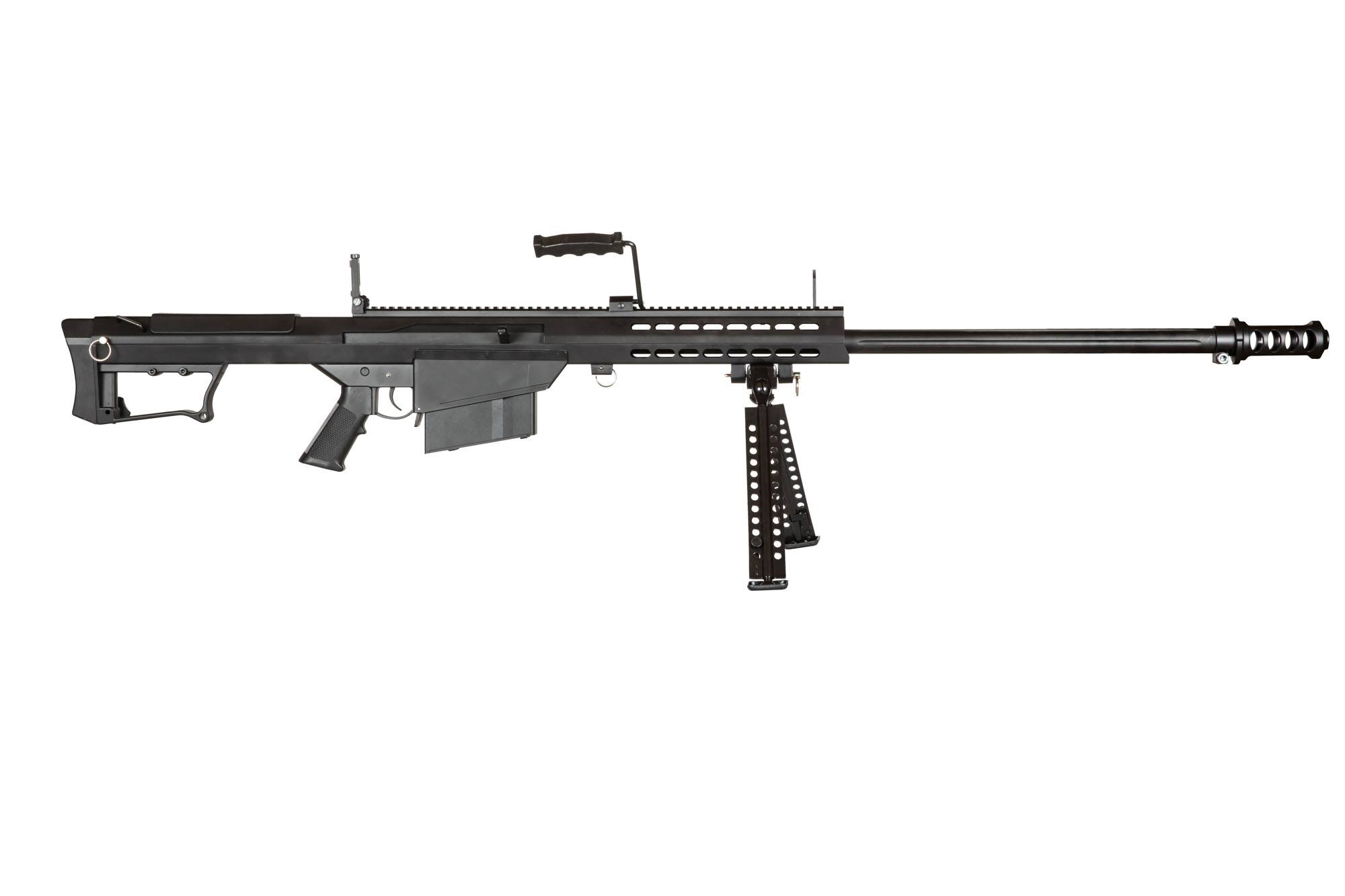 SW-024S Barrett M82 sniper rifle with bipod - black