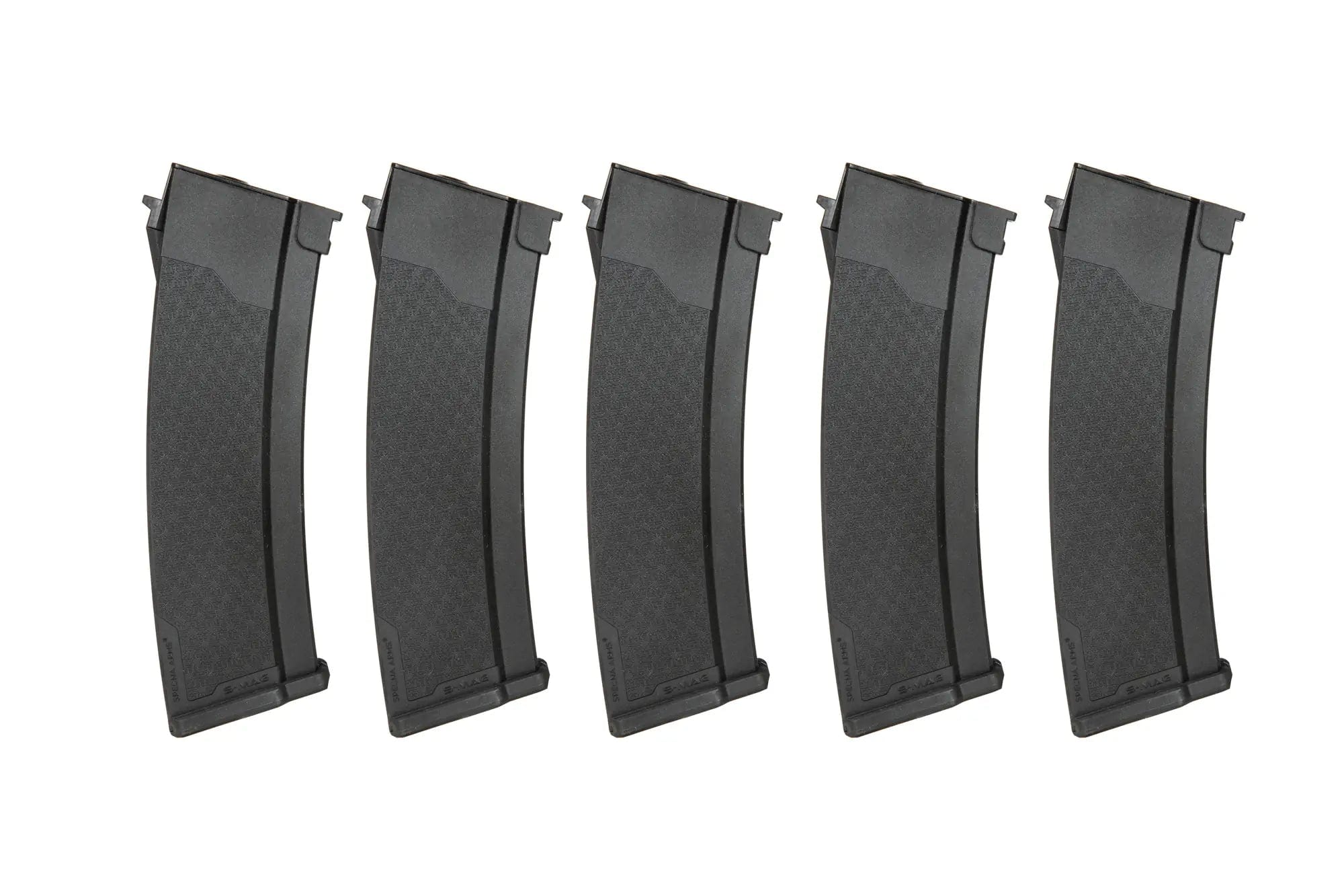 Set of 5 Mid-Cap S-Mag Magazines for AK - Black