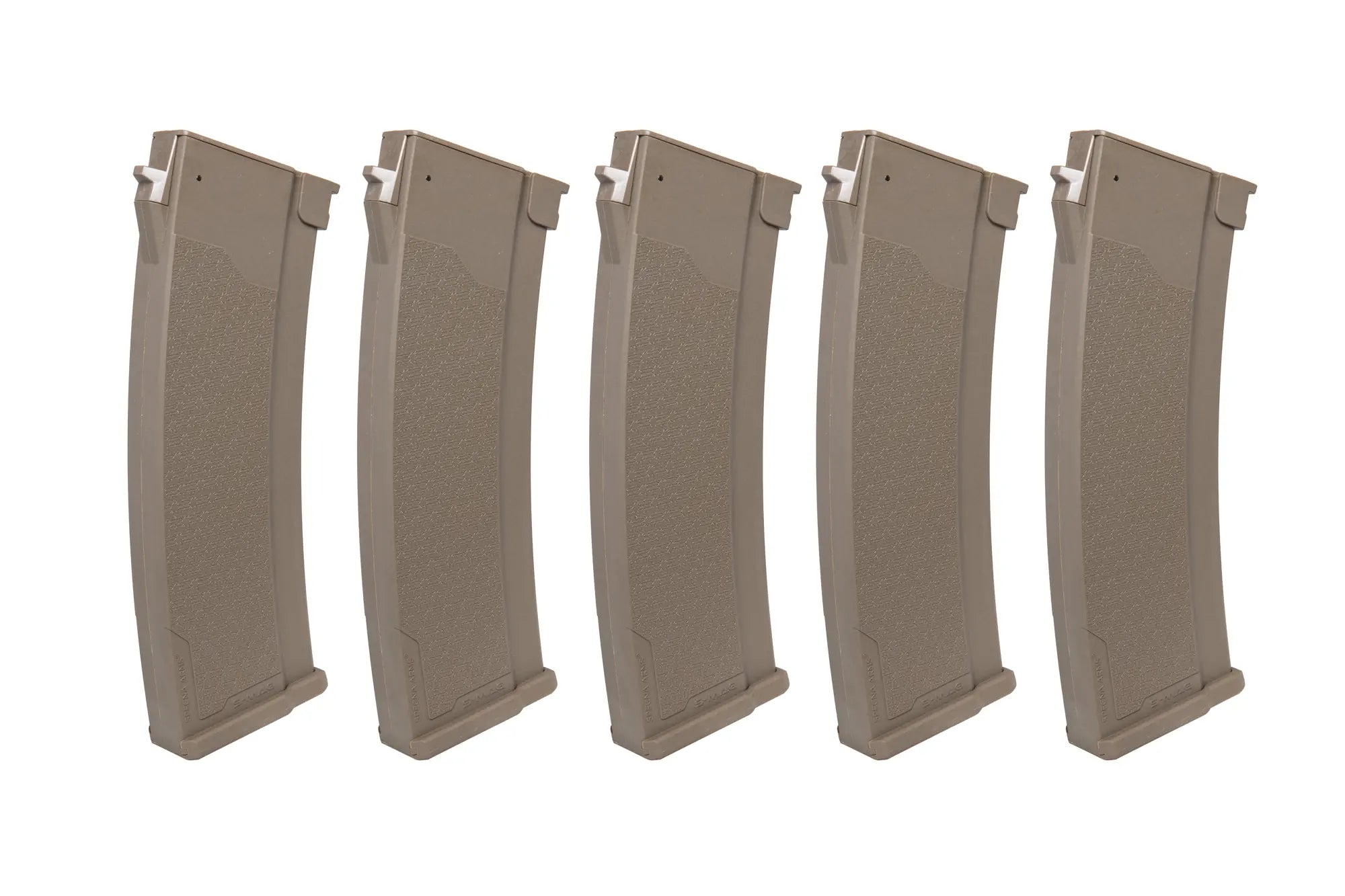 Set of 5 Mid-Cap S-Mag magazines for J series 175 pellets Tan-2