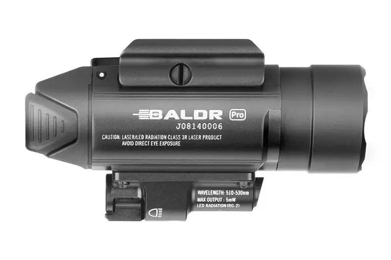 BALDR Pro Tactical Flashlight with laser - black