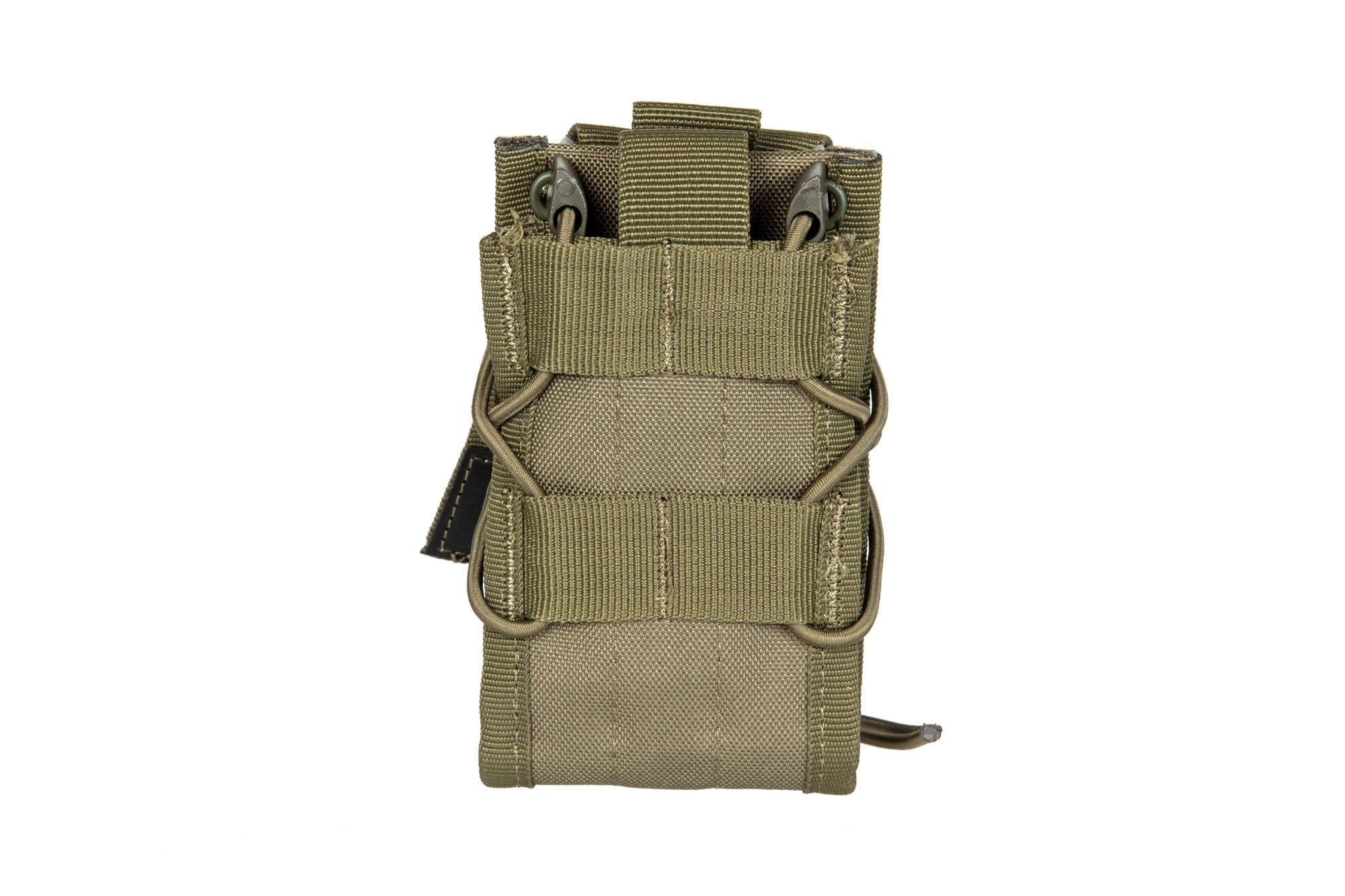 Double shingle-type magazine pouch - olive green-1
