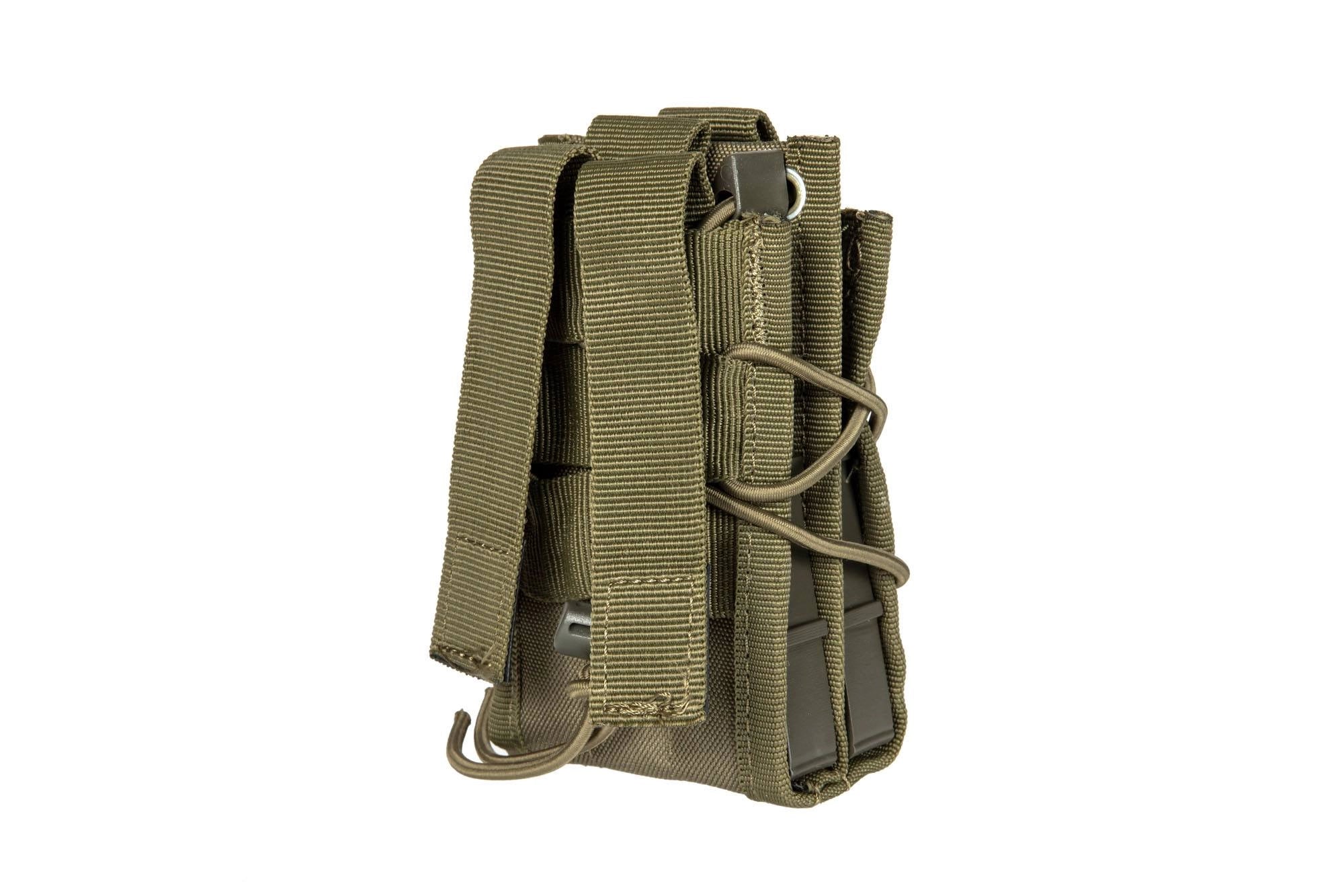 Double shingle-type magazine pouch - olive green-2
