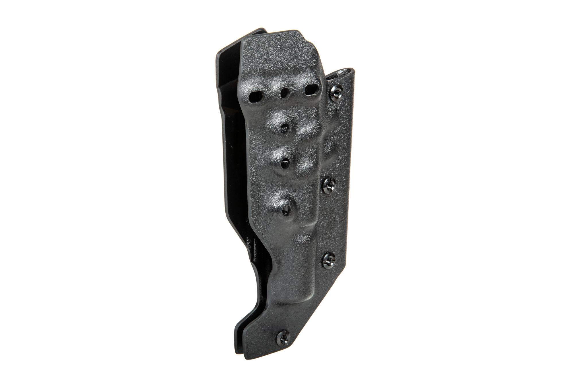 Kydex Holster for GBB Replicas with X300 Flashlight and Silencer (TYPE 2) - Black