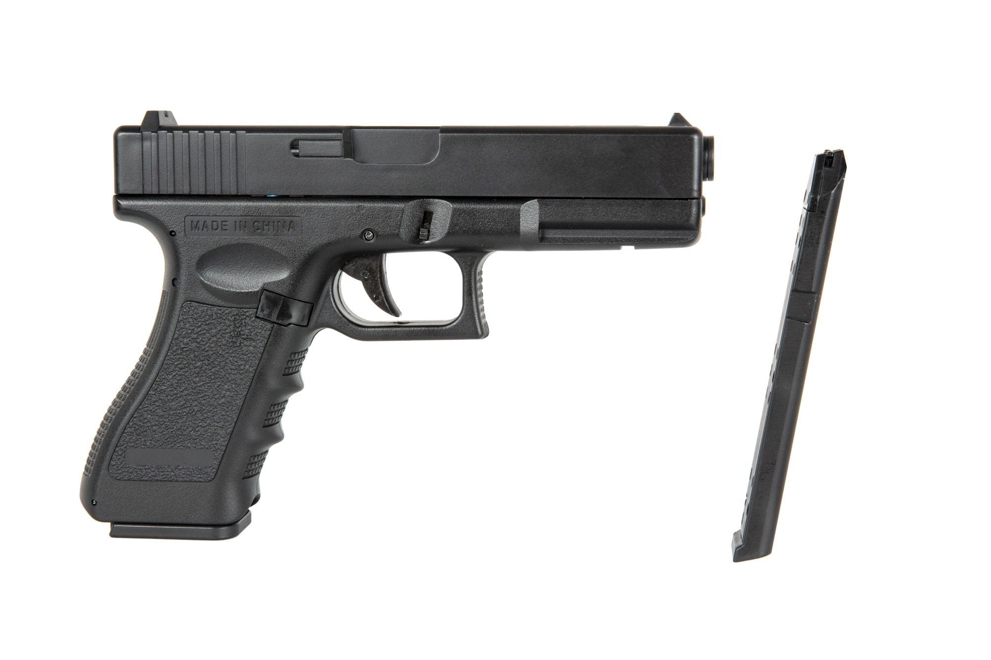Airsoft Glock with low-cap magazine