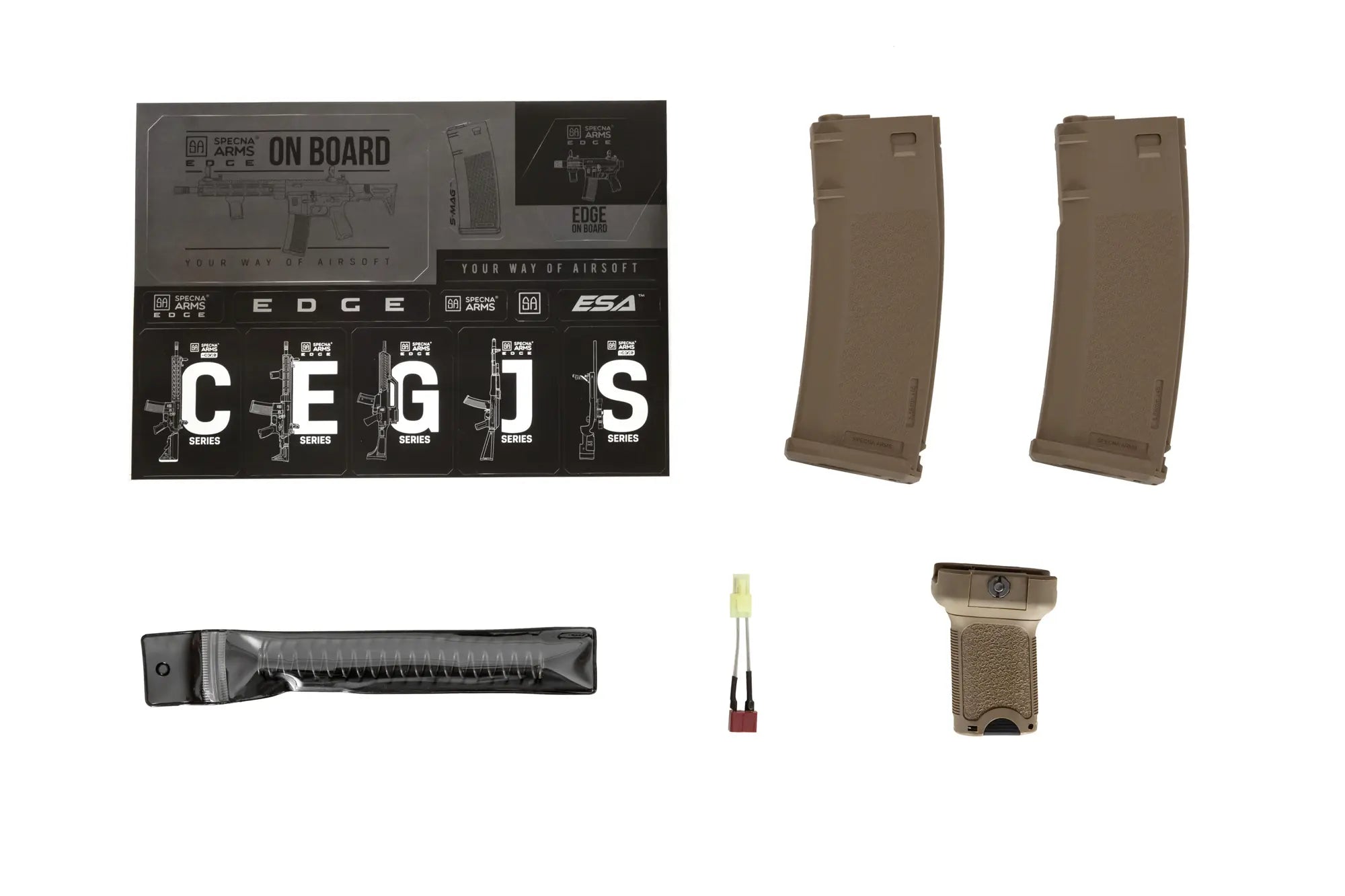 SA-E06-H EDGE™ Carbine Replica Heavy Ops Stock - Half-Tan-8