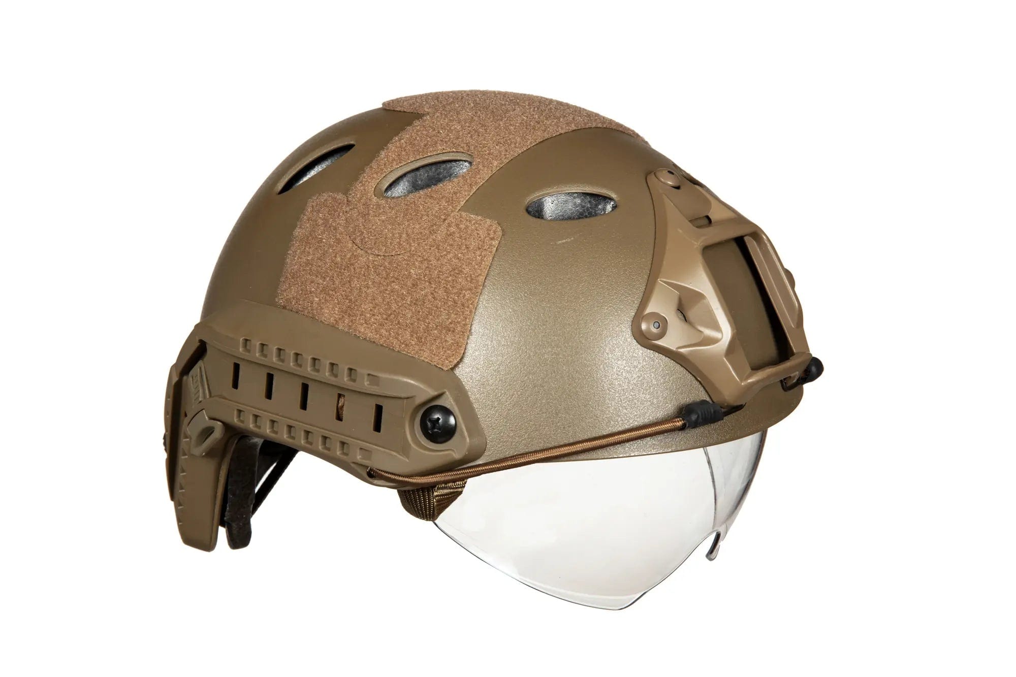 X-Shield PJ Helmet With Goggles - Tan