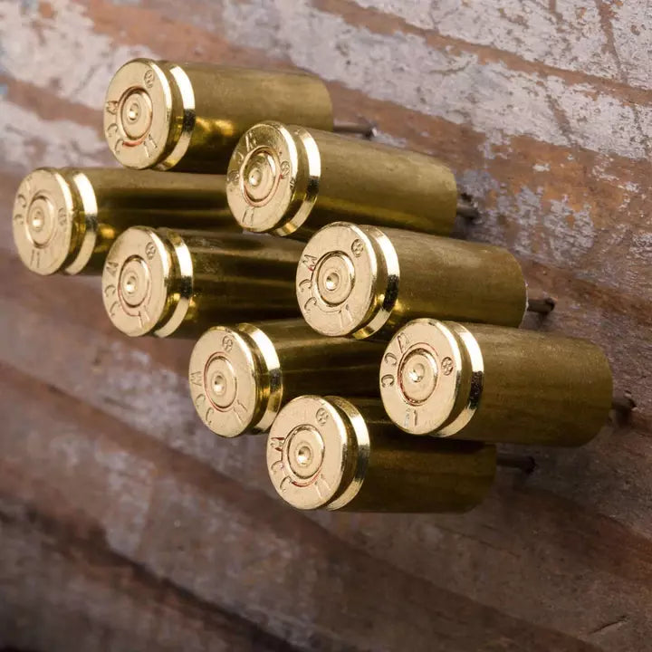 9mm Bullet Push Pins (8pcs) - Brass