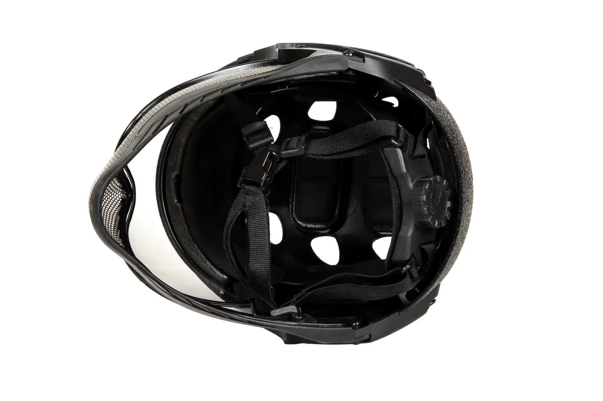 Full Face First Helm schwarz texturiert
