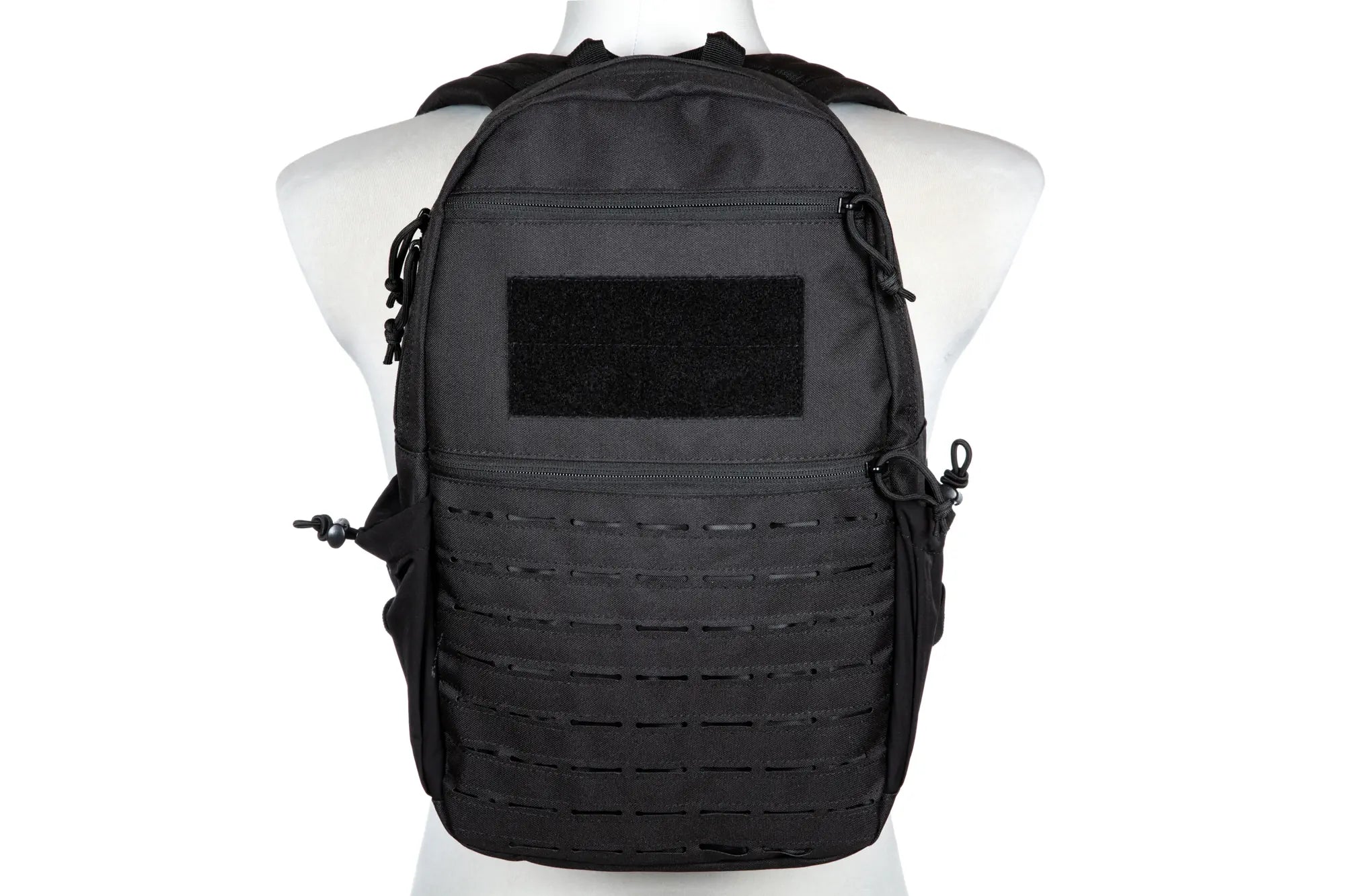 Laser cut light weight backpack - black